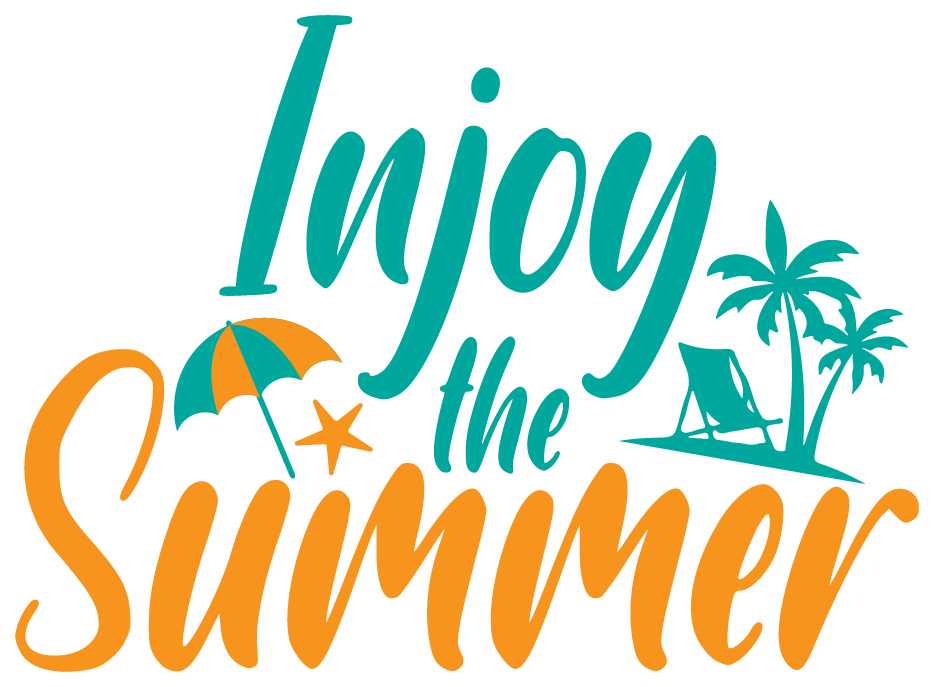 Inspirational Quote "Injoy the Summer" Motivational Sticker Vinyl Decal Motivation Stickers- 5" Vinyl Sticker Waterproof