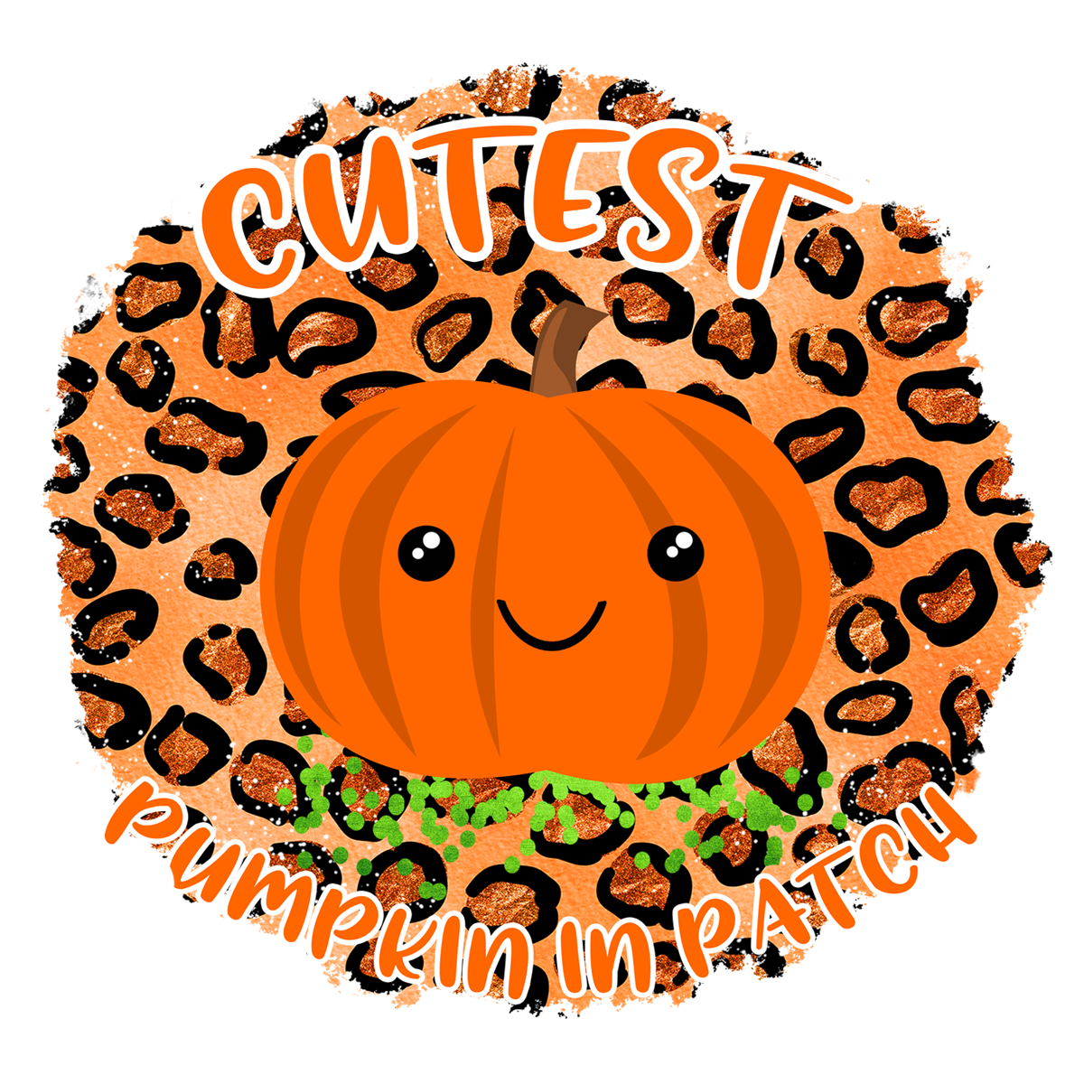 Inspirational Quote Cutest Pumpkin In Patoh Motivational Sticker Vinyl Decal Motivation Stickers- 5" Vinyl Sticker Waterproof