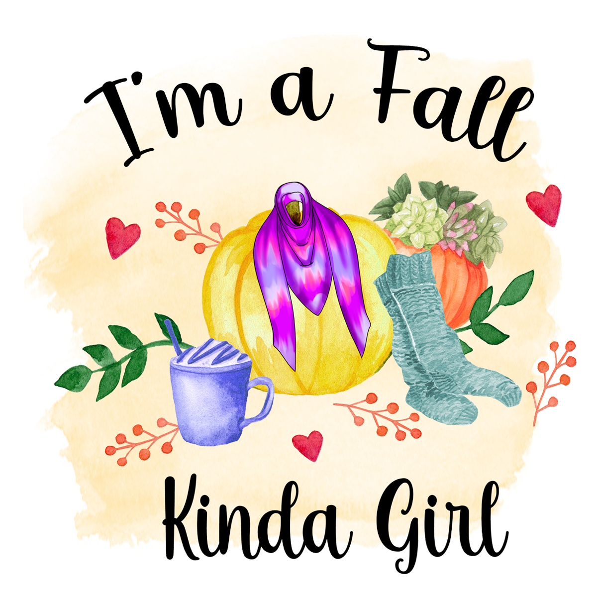 Inspirational Quote i'm A Fall Kinda Girl Motivational Sticker Vinyl Decal Motivation Stickers- 5" Vinyl Sticker Waterproof