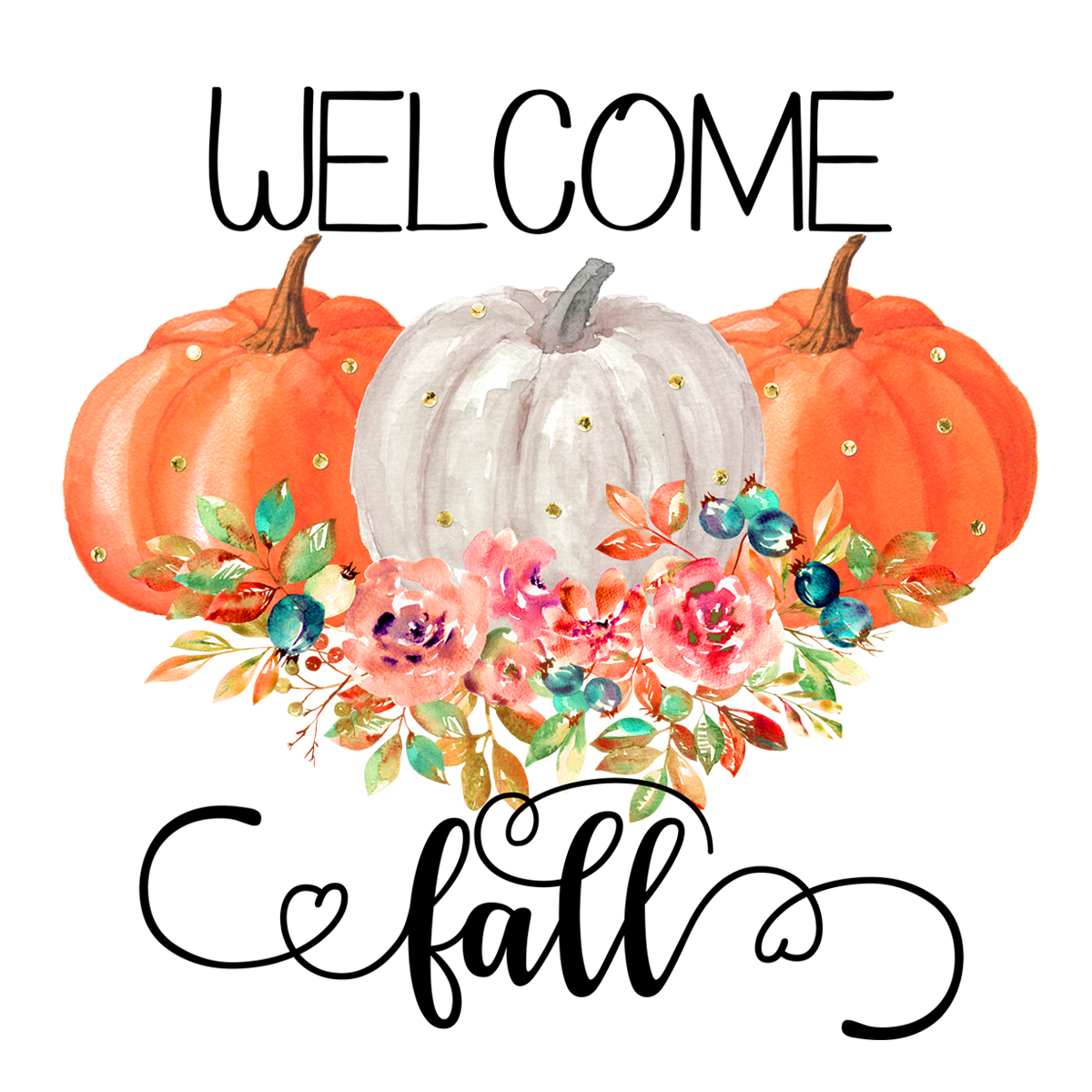 Inspirational Quote Welcom Pumpkin Cofall Motivational Sticker Vinyl Decal Motivation Stickers- 5" Vinyl Sticker Waterproof