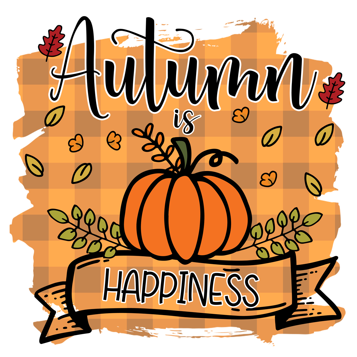 Inspirational Quote Autumn Is Happines Motivational Sticker Vinyl Decal Motivation Stickers- 5" Vinyl Sticker Waterproof
