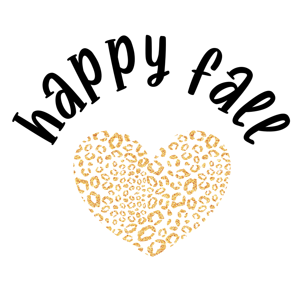 Inspirational Quote Happy Fall Heart Motivational Sticker Vinyl Decal Motivation Stickers- 5" Vinyl Sticker Waterproof