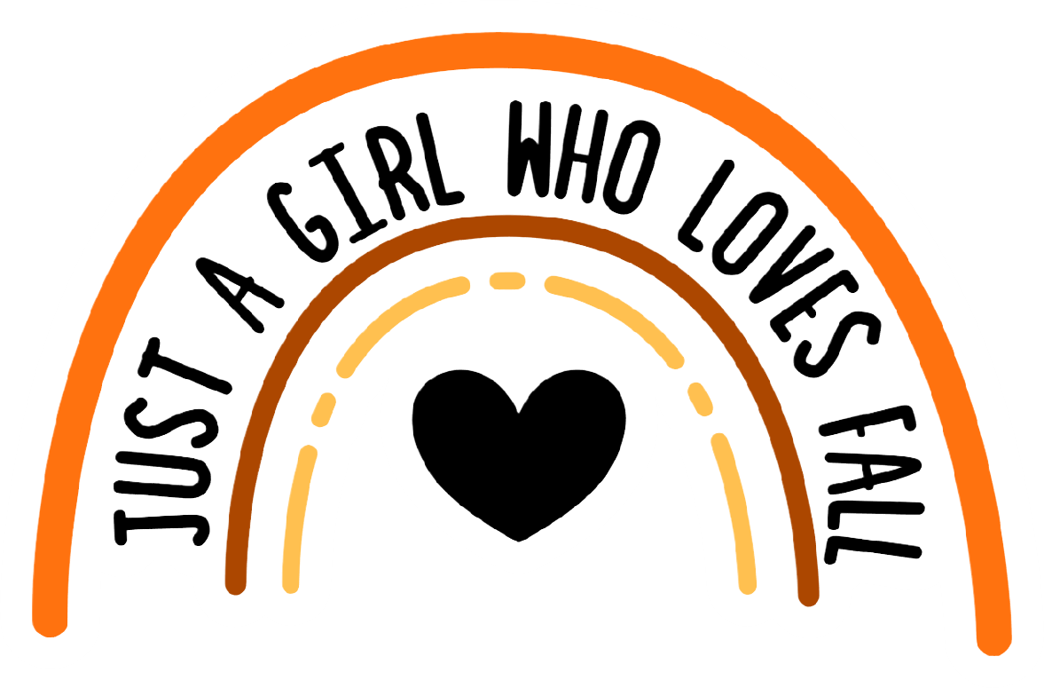 Inspirational Quote Just A Girl Who Loves Fall Heart Motivational Sticker Vinyl Decal Motivation Stickers- 5" Vinyl Sticker Waterproof