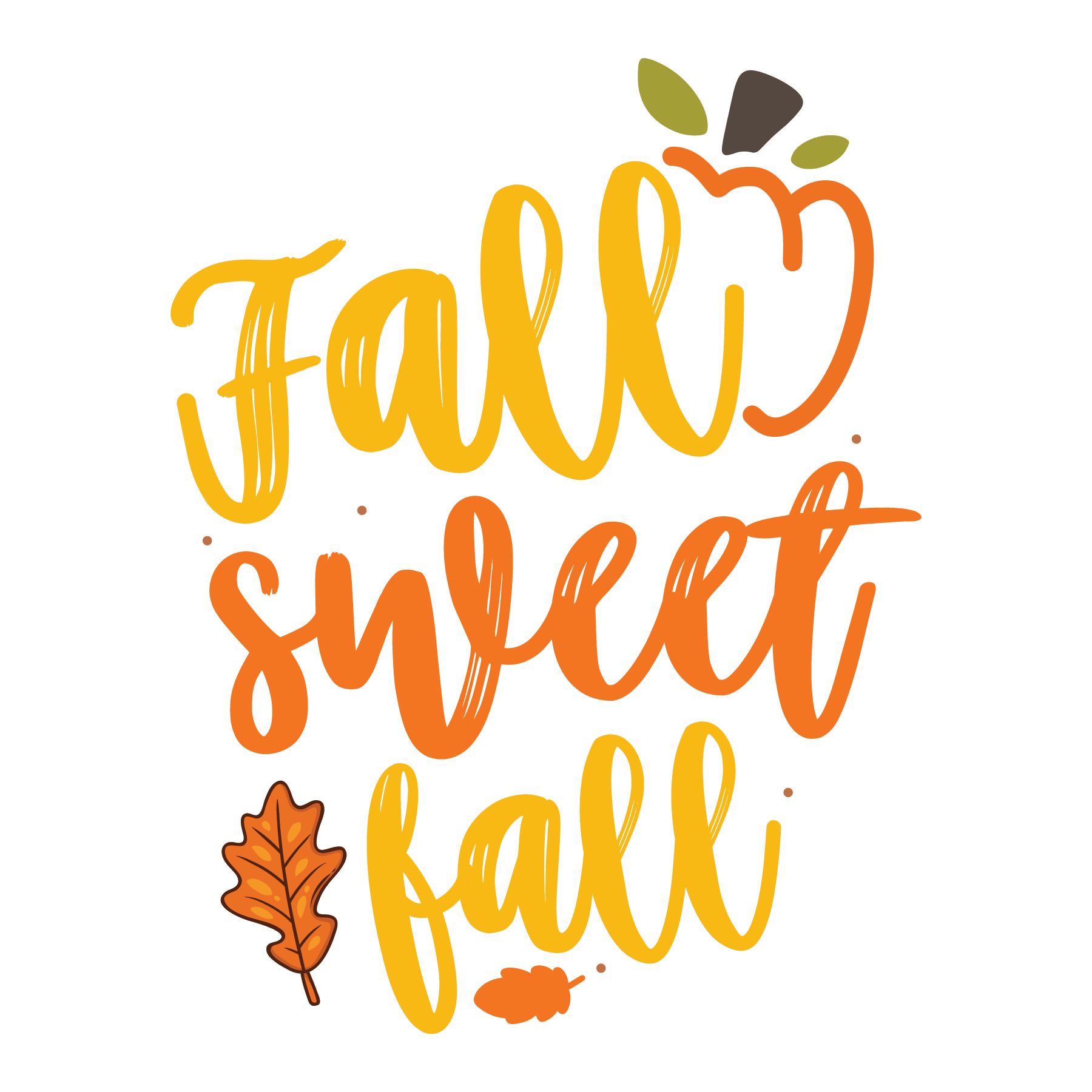 Inspirational Quote Fall Sweet Fall Amazing Motivational Sticker Vinyl Decal Motivation Stickers- 5" Vinyl Sticker Waterproof