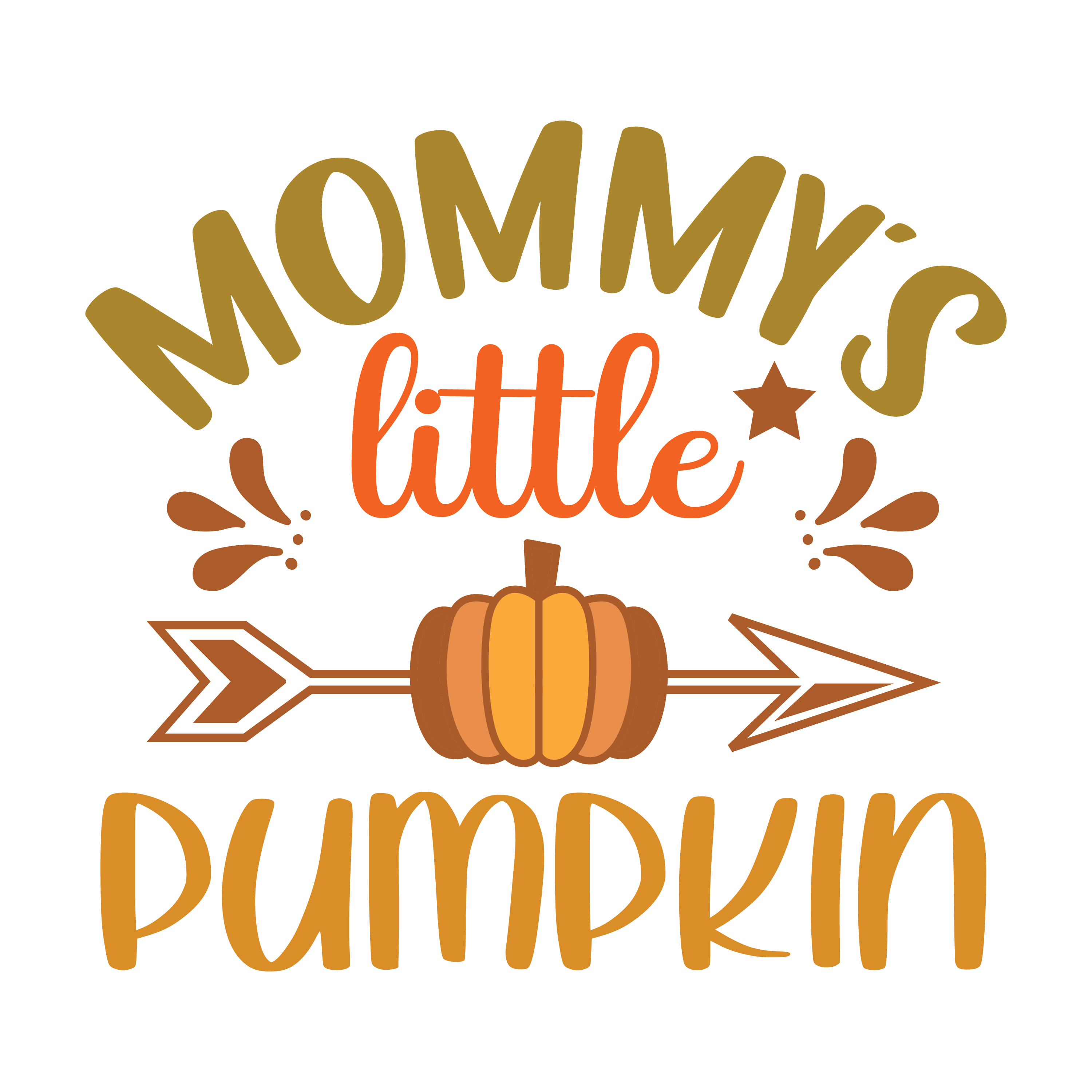 Inspirational Quote Mommy's Little Pumpkin Motivational Sticker Vinyl Decal Motivation Stickers- 5" Vinyl Sticker Waterproof