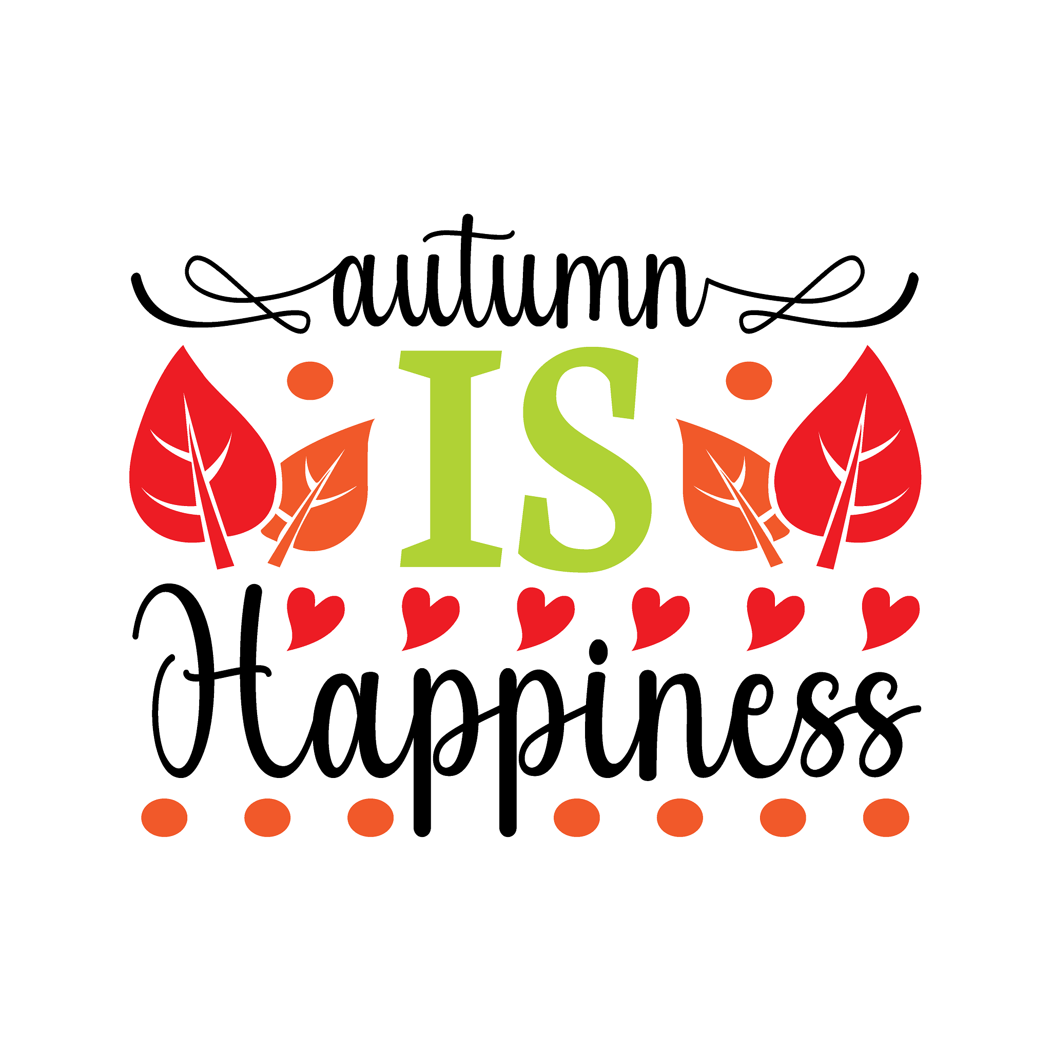 Inspirational Quote Autumn Is Happiness. Motivational Sticker Vinyl Decal Motivation Stickers- 5" Vinyl Sticker Waterproof