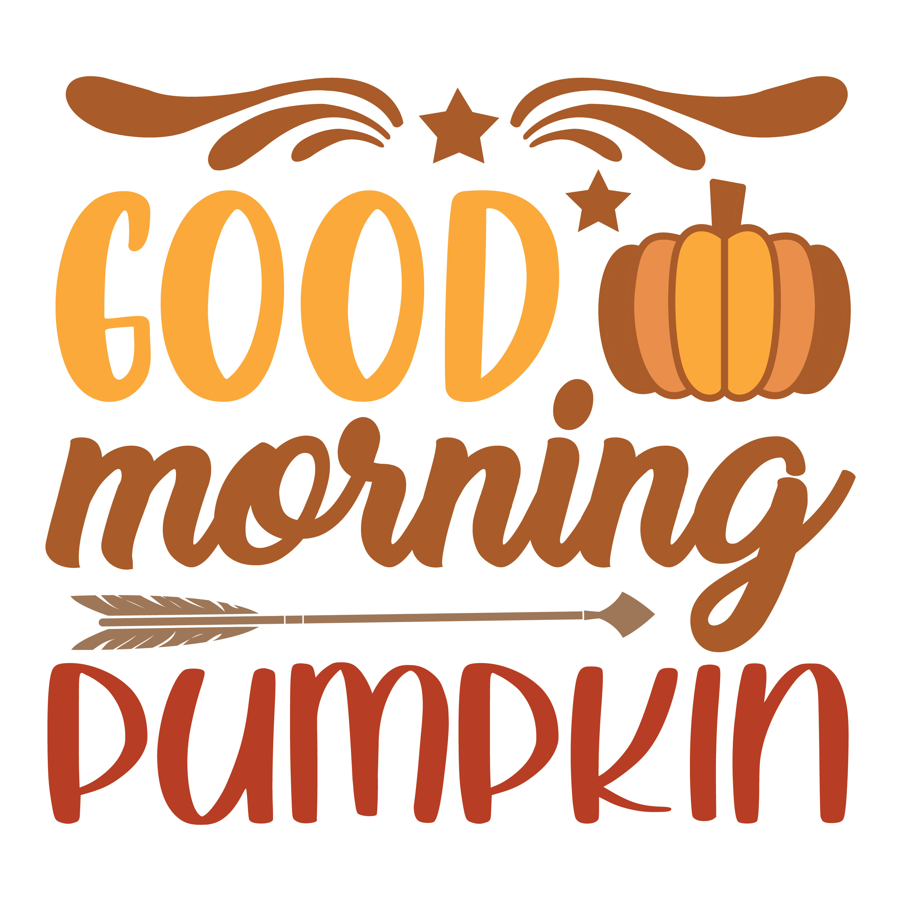 Inspirational Quote Good Morning Pumpkin Motivational Sticker Vinyl Decal Motivation Stickers- 5" Vinyl Sticker Waterproof
