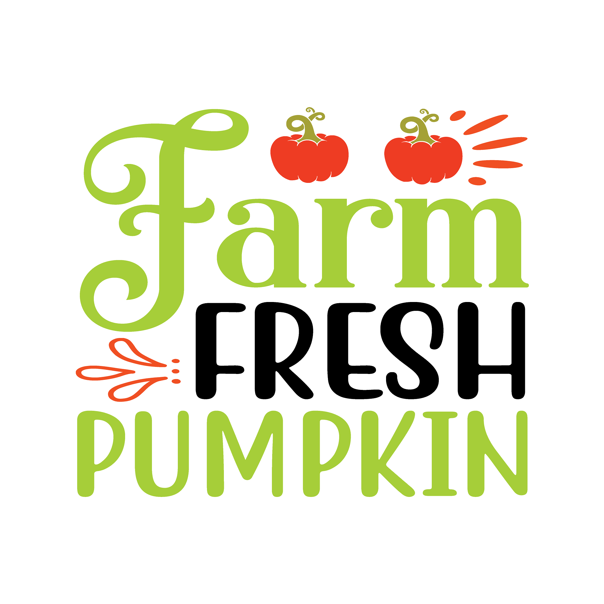 Inspirational Quote Farm Fresh Pumpkins Lovely Motivational Sticker Vinyl Decal Motivation Stickers- 5" Vinyl Sticker Waterproof