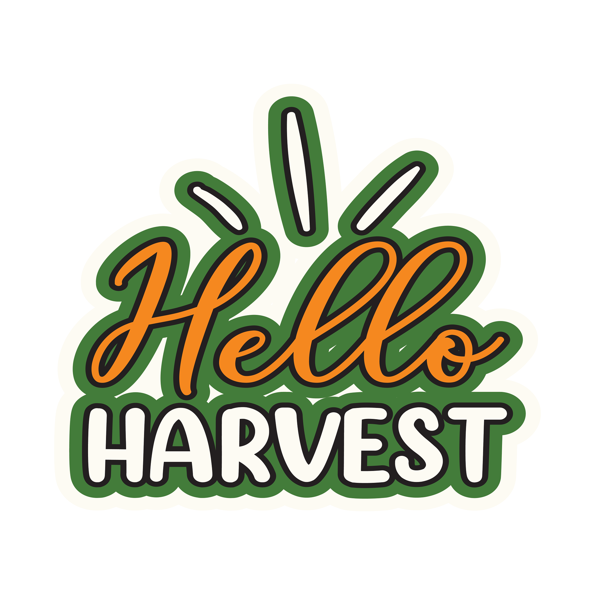 Inspirational Quote Hello Harvest, Motivational Sticker Vinyl Decal Motivation Stickers- 5" Vinyl Sticker Waterproof