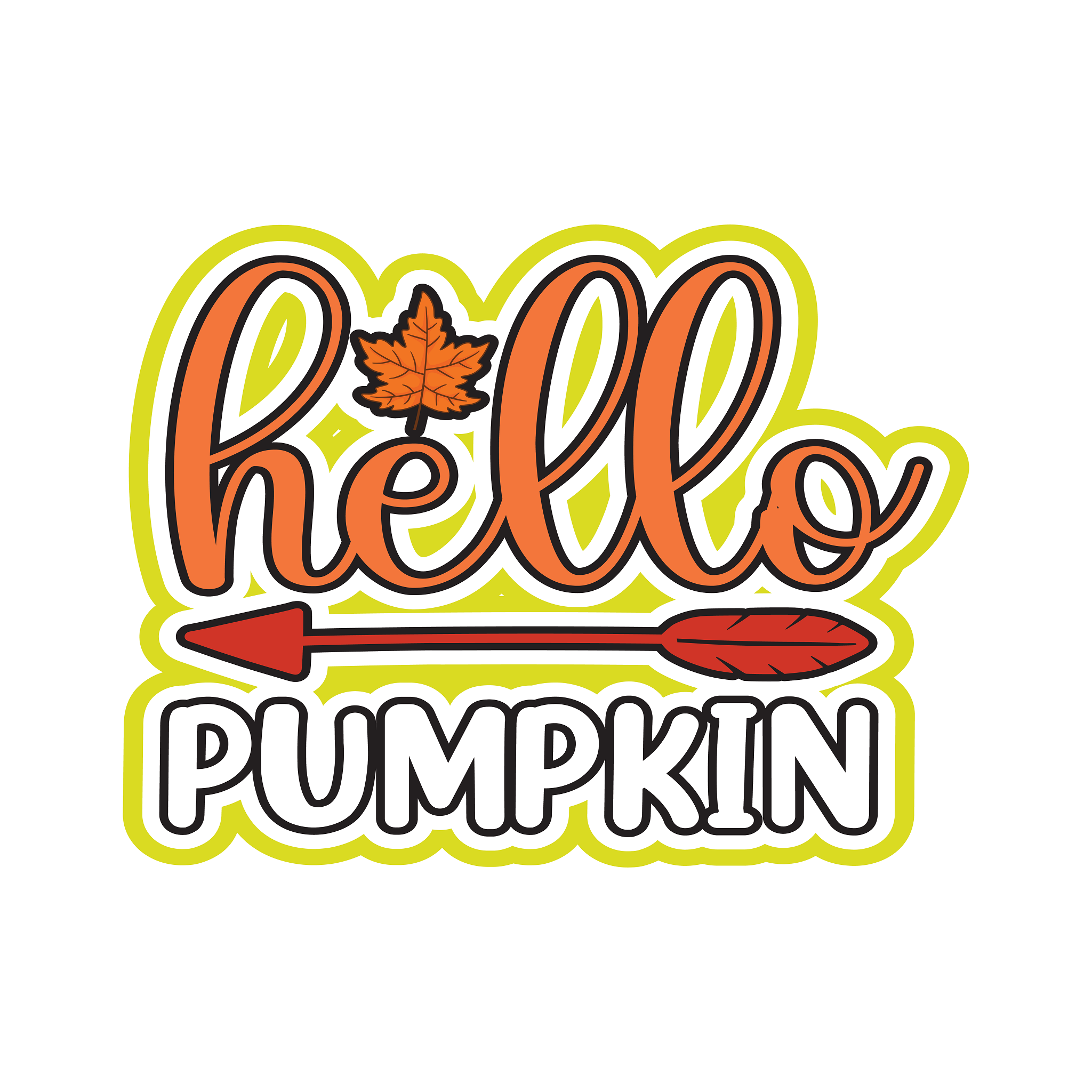 Inspirational Quote Beautiful Hello Pumpkin Motivational Sticker Vinyl Decal Motivation Stickers- 5" Vinyl Sticker Waterproof