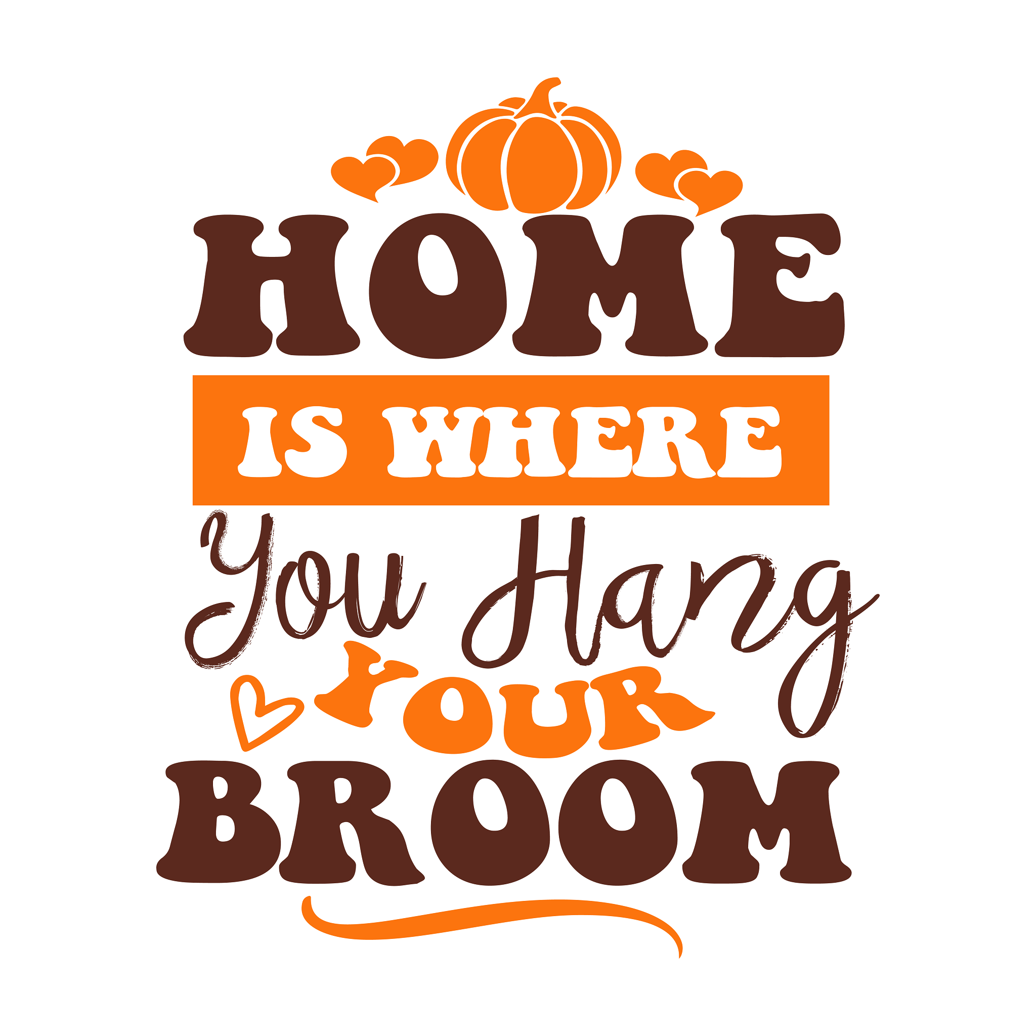 Inspirational Quote Home Is Where You Hang Your Brown Motivational Sticker Vinyl Decal Motivation Stickers- 5" Vinyl Sticker Waterproof