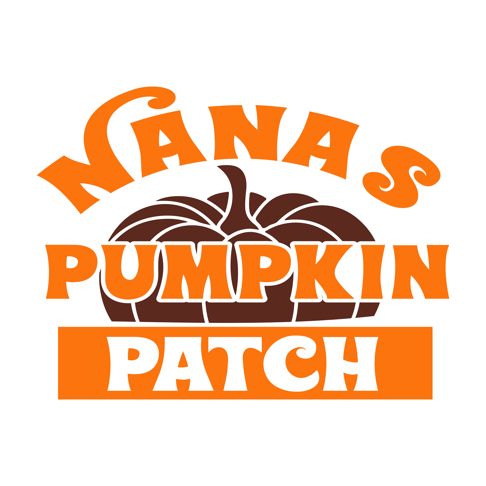 Inspirational Quote Nanas Pumpkin Patch Motivational Sticker Vinyl Decal Motivation Stickers- 5" Vinyl Sticker Waterproof