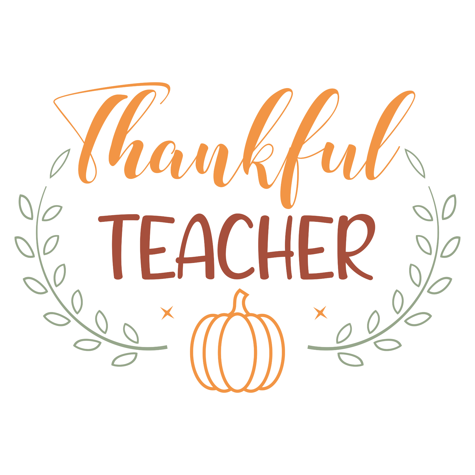 Inspirational Quote Thankfull Teacher Motivational Sticker Vinyl Decal Motivation Stickers- 5" Vinyl Sticker Waterproof