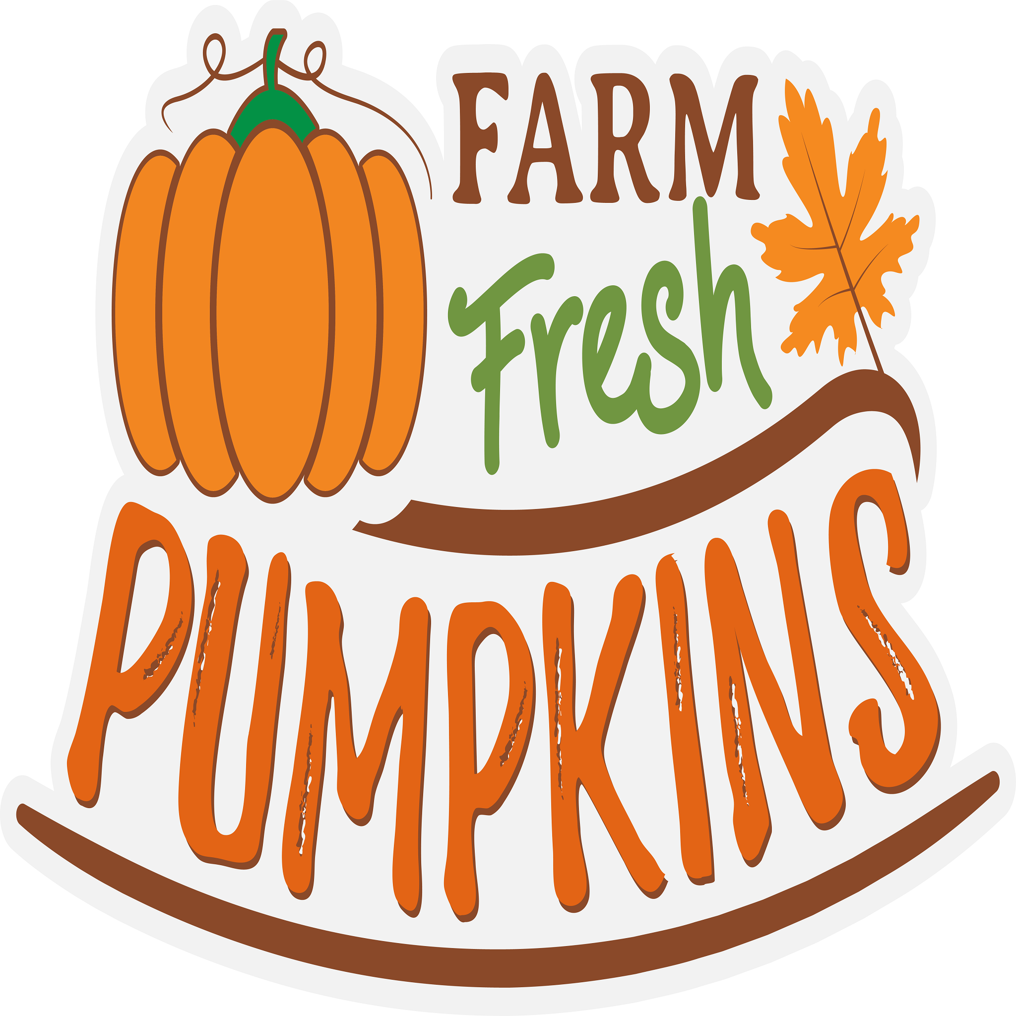 Inspirational Quote Farm Fresh Pumpkins Great Gift Motivational Sticker Vinyl Decal Motivation Stickers- 5" Vinyl Sticker Waterproof