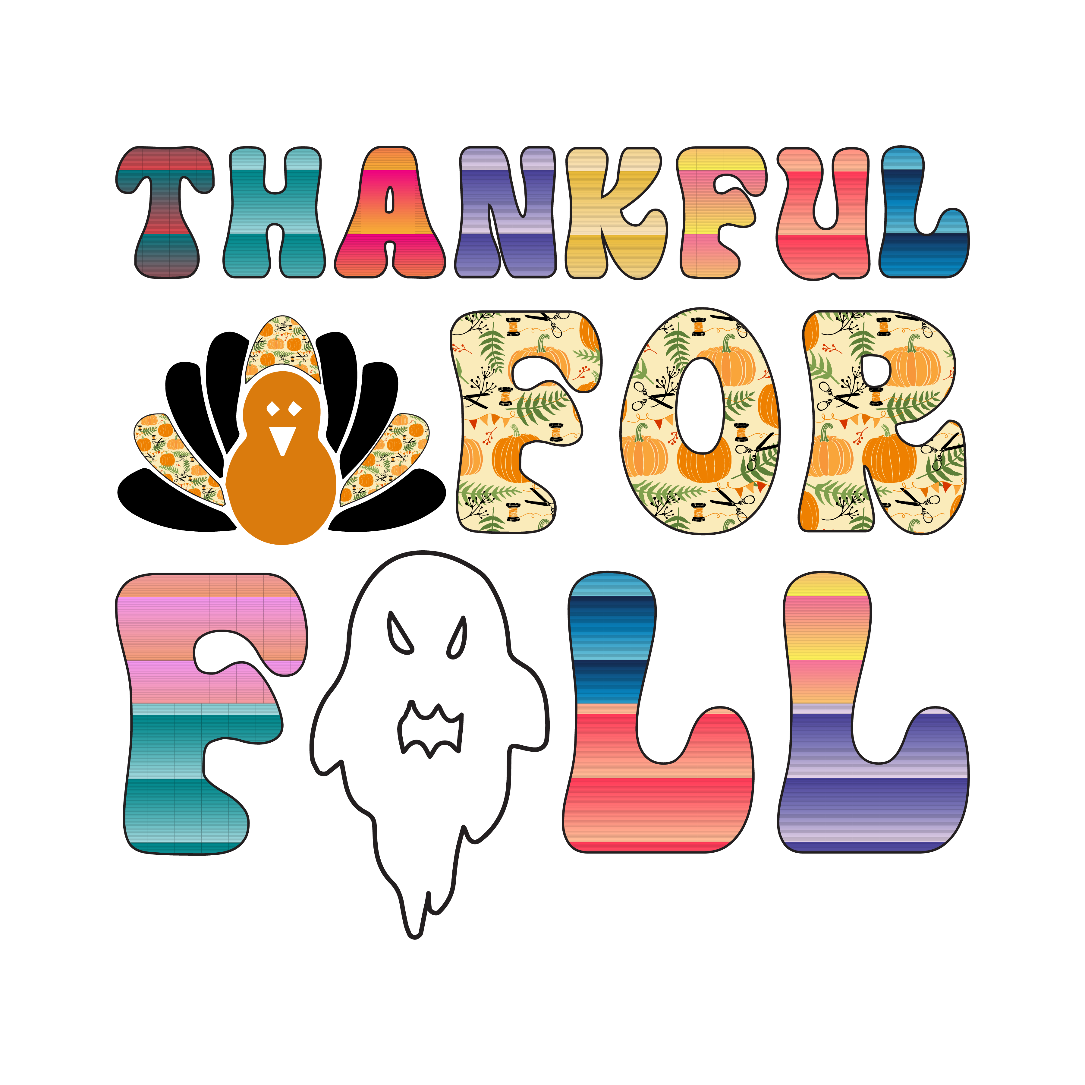 Inspirational Quote Thankful For Fall Motivational Sticker Vinyl Decal Motivation Stickers- 5" Vinyl Sticker Waterproof