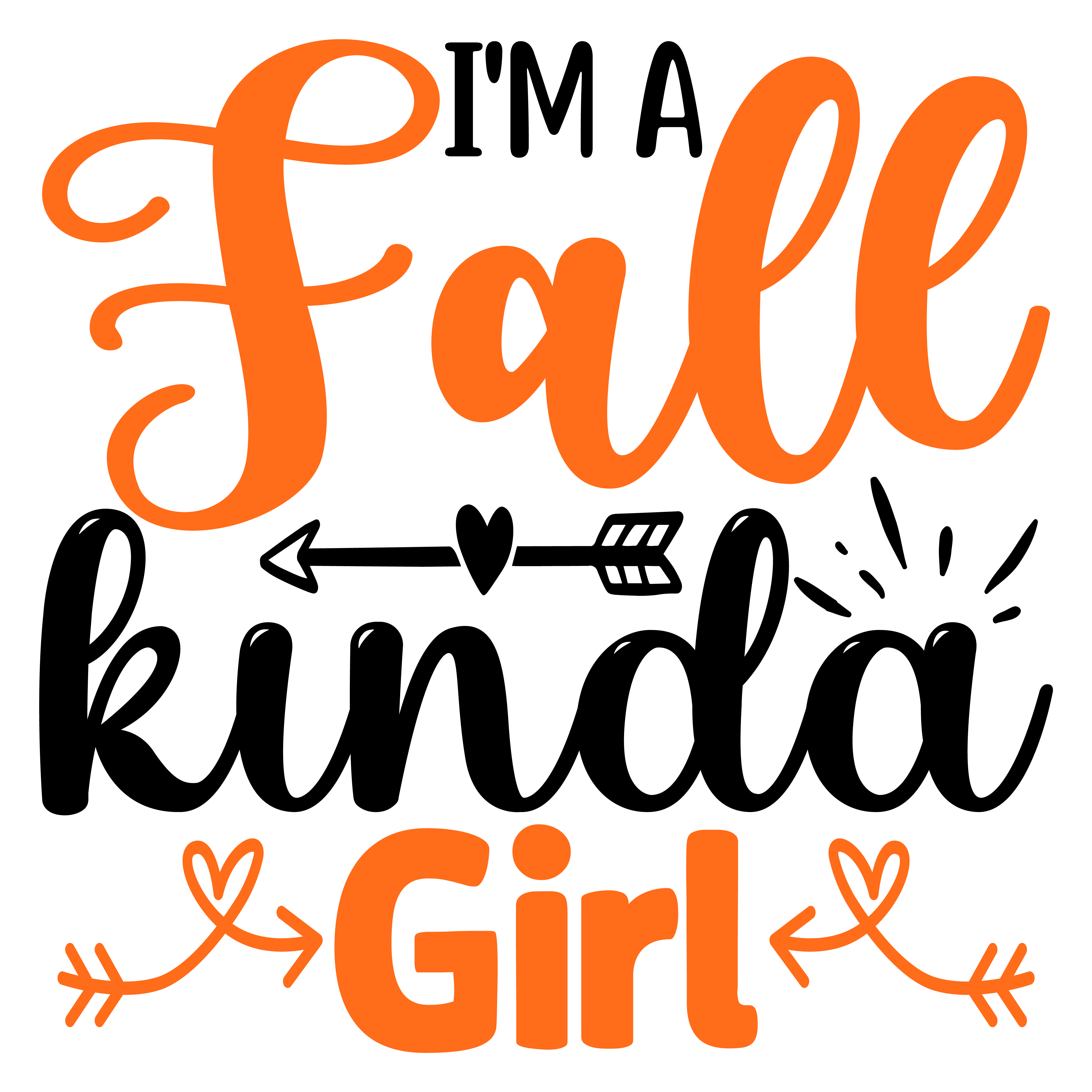 Inspirational Quote I'm Fall Kinda Girl Motivational Sticker Vinyl Decal Motivation Stickers- 5" Vinyl Sticker Waterproof
