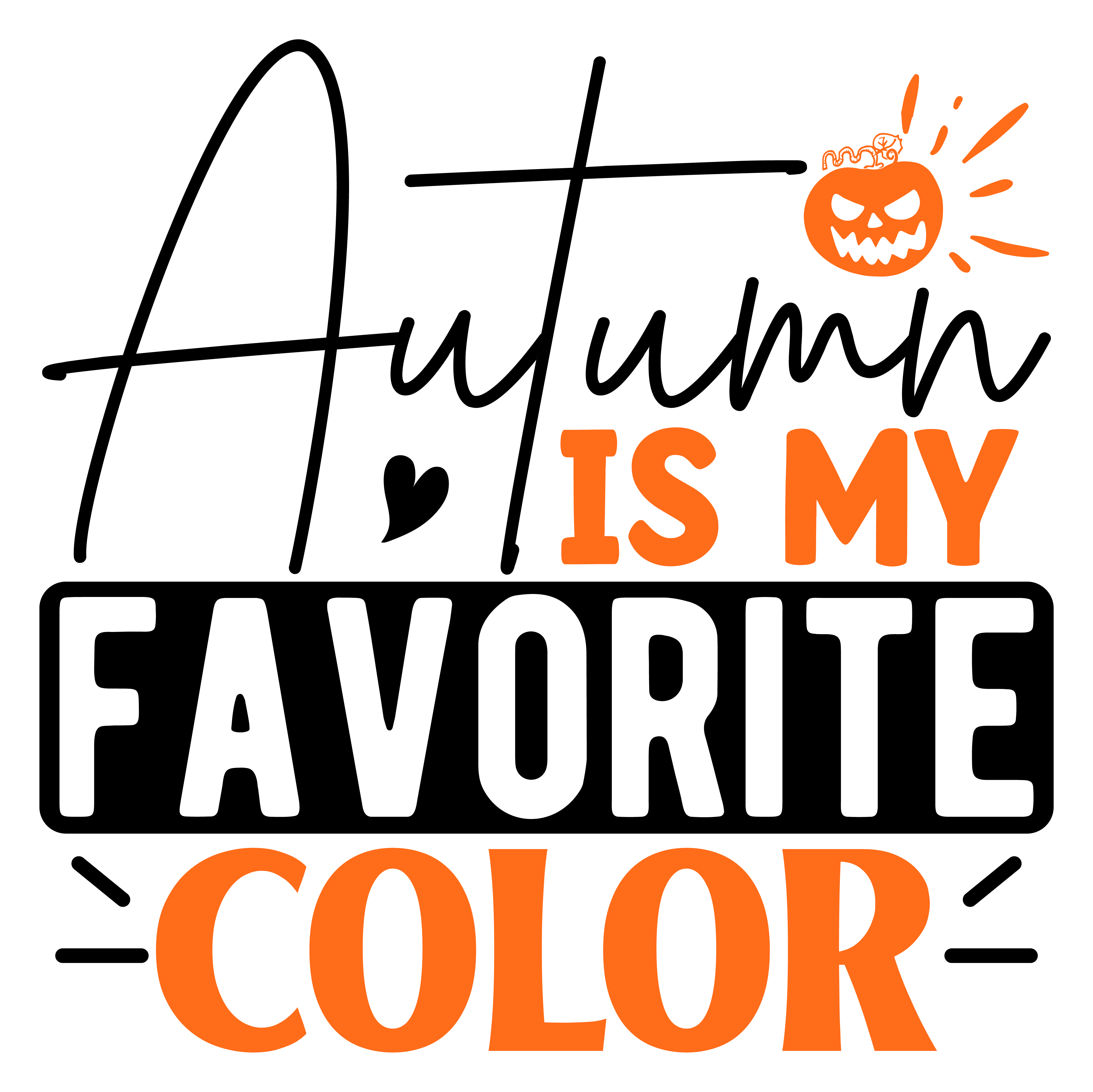 Inspirational Quote Autumn Is My Favorite Color, Motivational Sticker Vinyl Decal Motivation Stickers- 5" Vinyl Sticker Waterproof