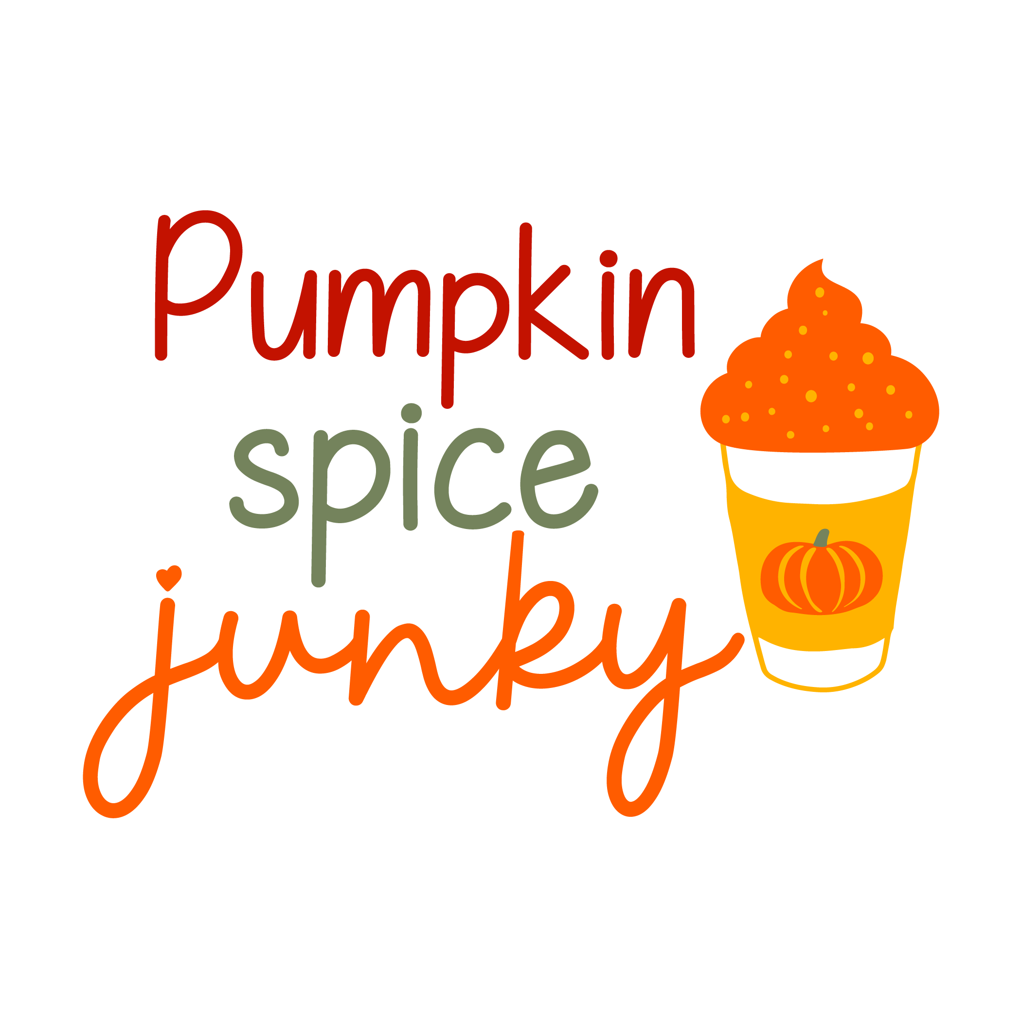 Inspirational Quote Pumpkin In Spice Junky Motivational Sticker Vinyl Decal Motivation Stickers- 5" Vinyl Sticker Waterproof