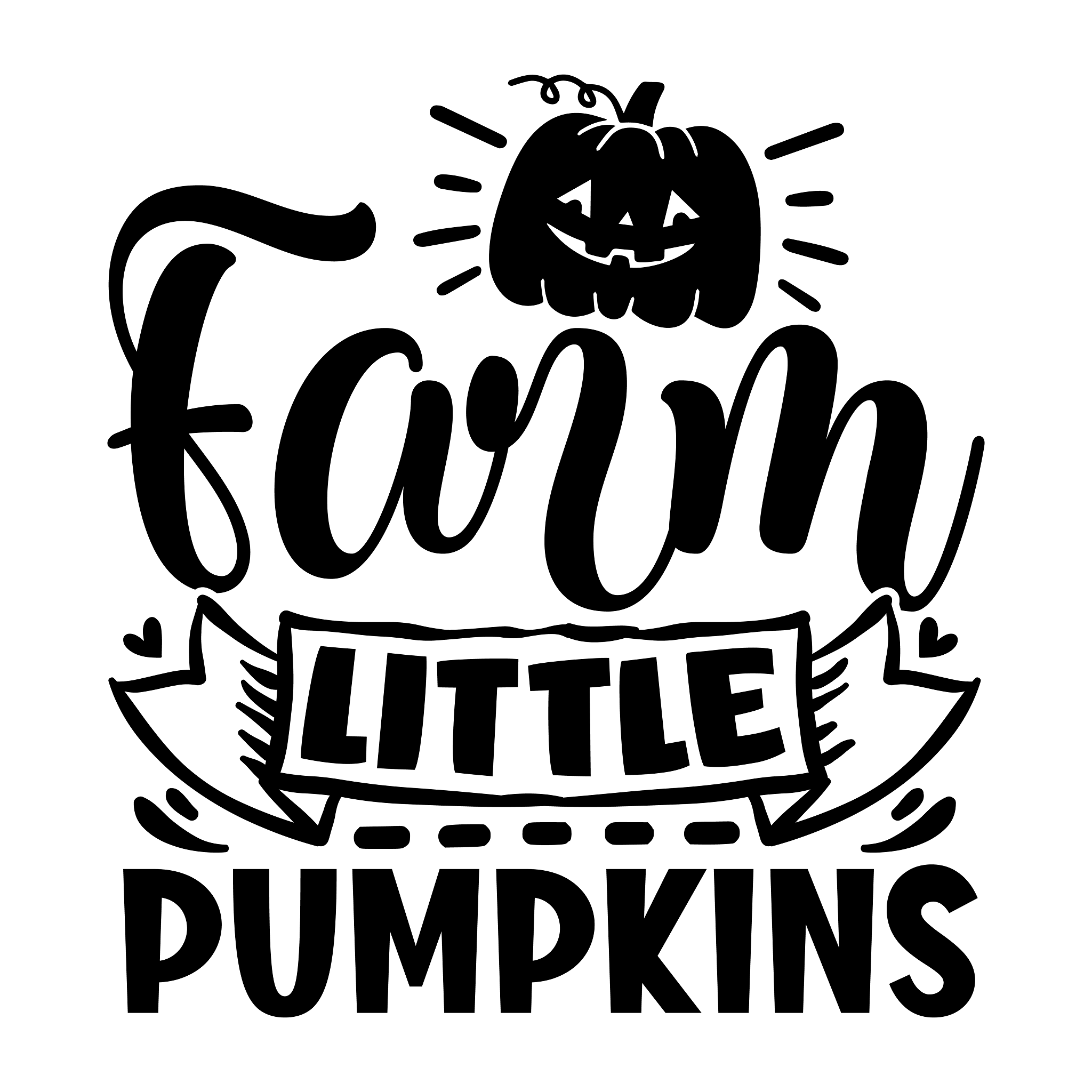 Inspirational Quote Farm Little Pumpkins Motivational Sticker Vinyl Decal Motivation Stickers- 5" Vinyl Sticker Waterproof