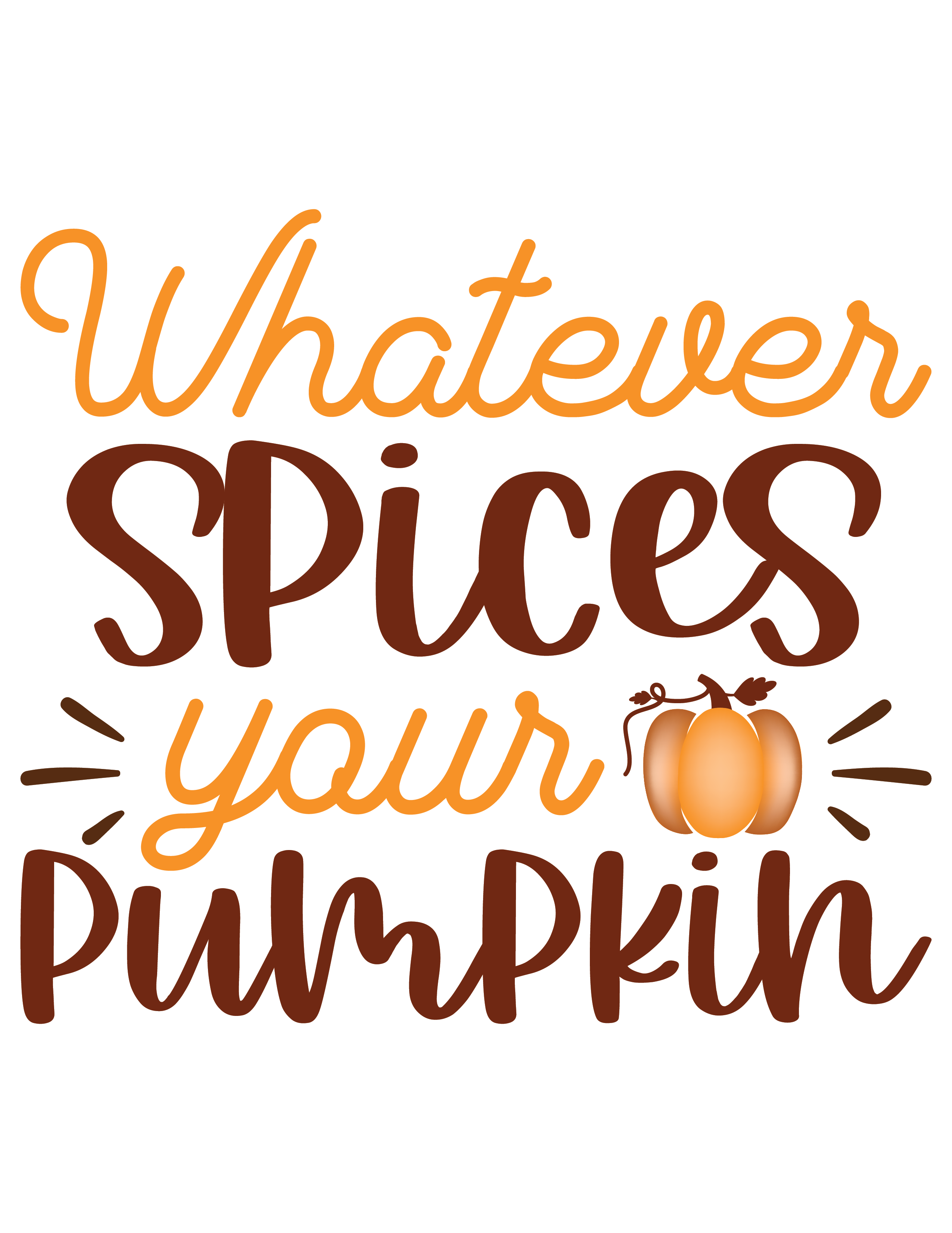 Inspirational Quote Whatever Spices Your Pumpkin Motivational Sticker Vinyl Decal Motivation Stickers- 5" Vinyl Sticker Waterproof