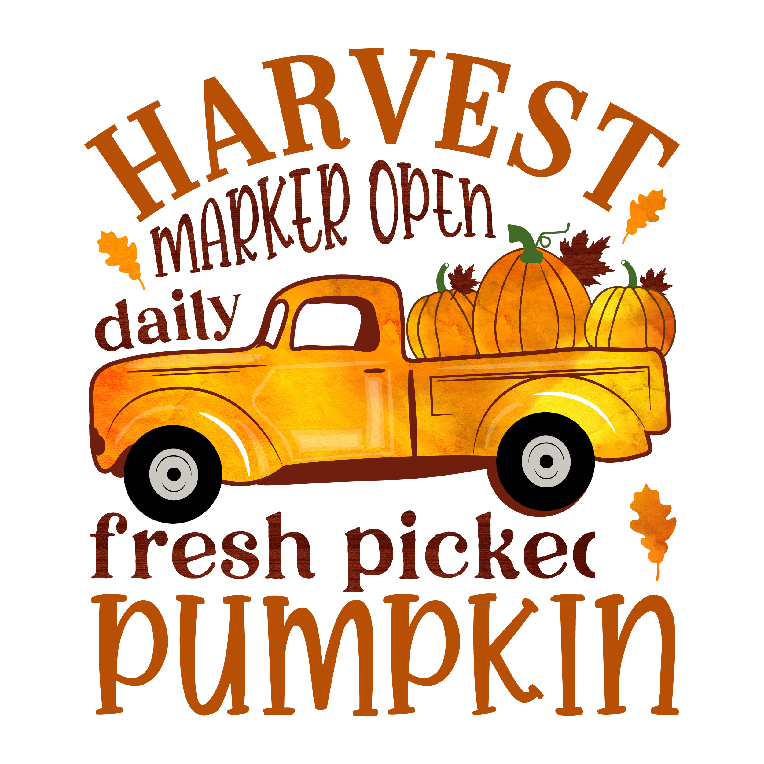 Inspirational Quote Harvest Marker Open Daily Fresh Picker Pumpkin Motivational Sticker Vinyl Decal Motivation Stickers- 5" Vinyl Sticker Waterproof