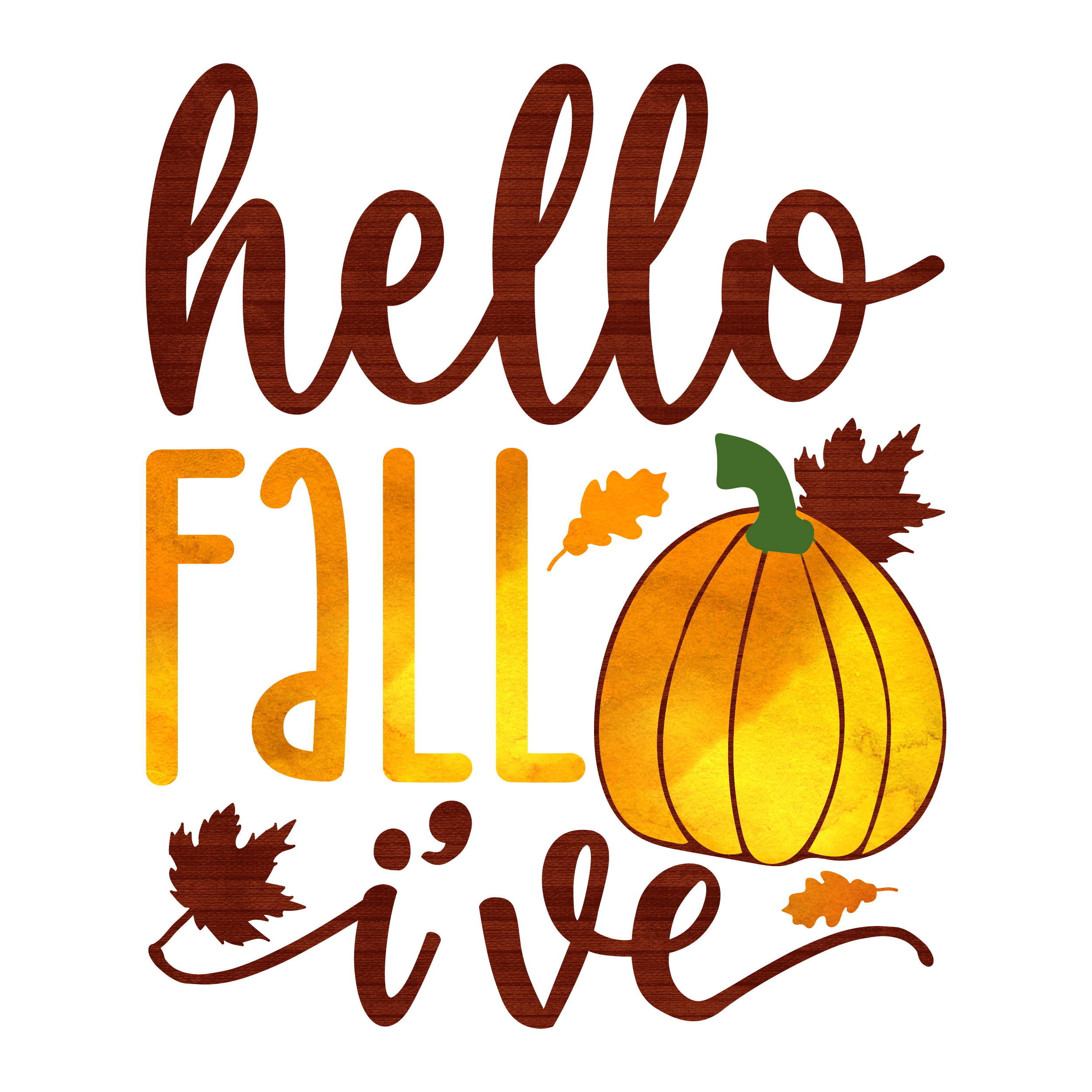 Inspirational Quote Hello Fall I've Motivational Sticker Vinyl Decal Motivation Stickers- 5" Vinyl Sticker Waterproof
