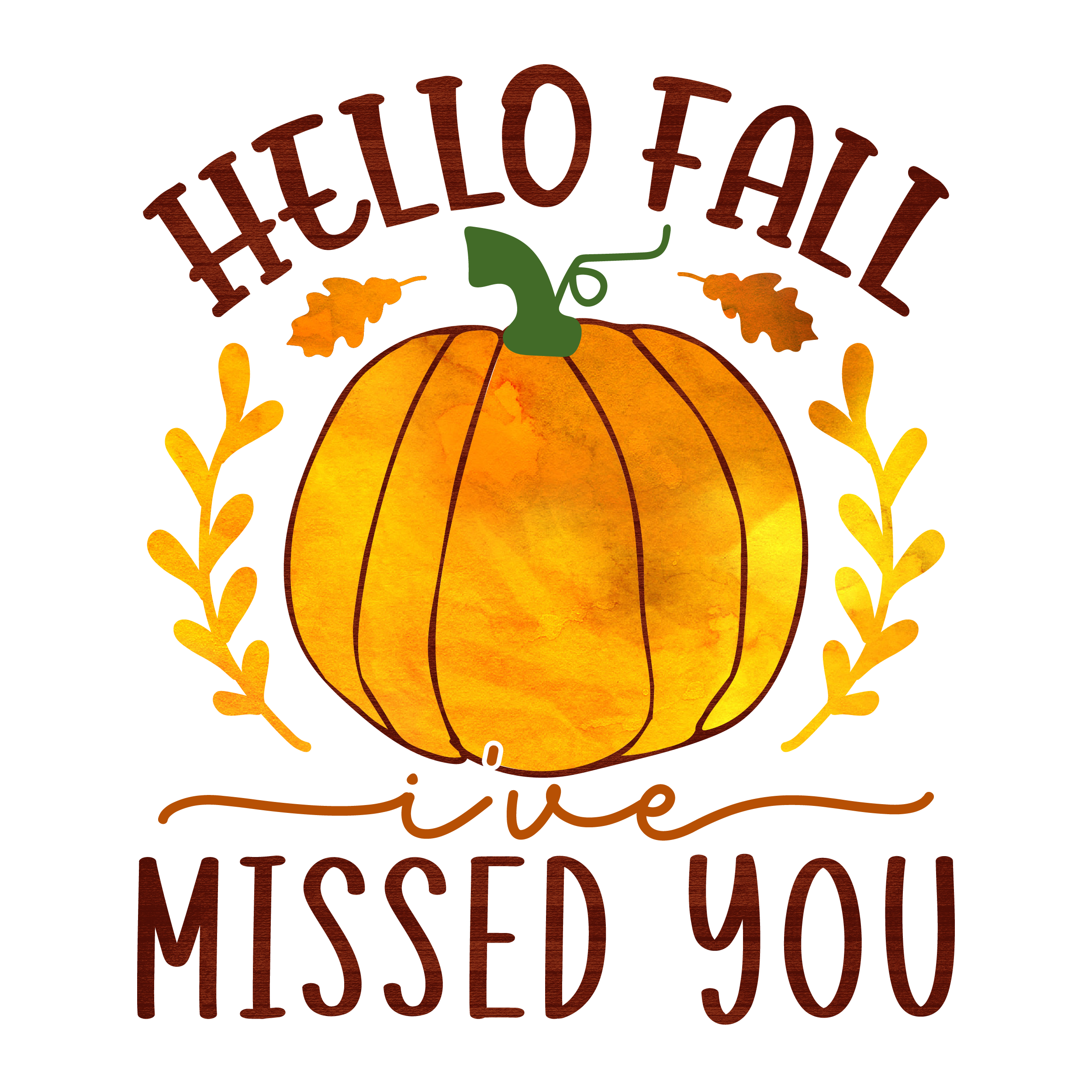 Inspirational Quote Hello Fall I've Missed You Great Gift Motivational Sticker Vinyl Decal Motivation Stickers- 5" Vinyl Sticker Waterproof