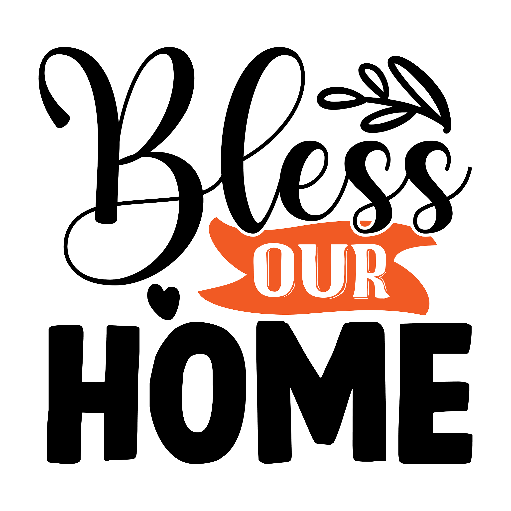 Inspirational Quote Bless Our Home Great Gift Motivational Sticker Vinyl Decal Motivation Stickers- 5" Vinyl Sticker Waterproof