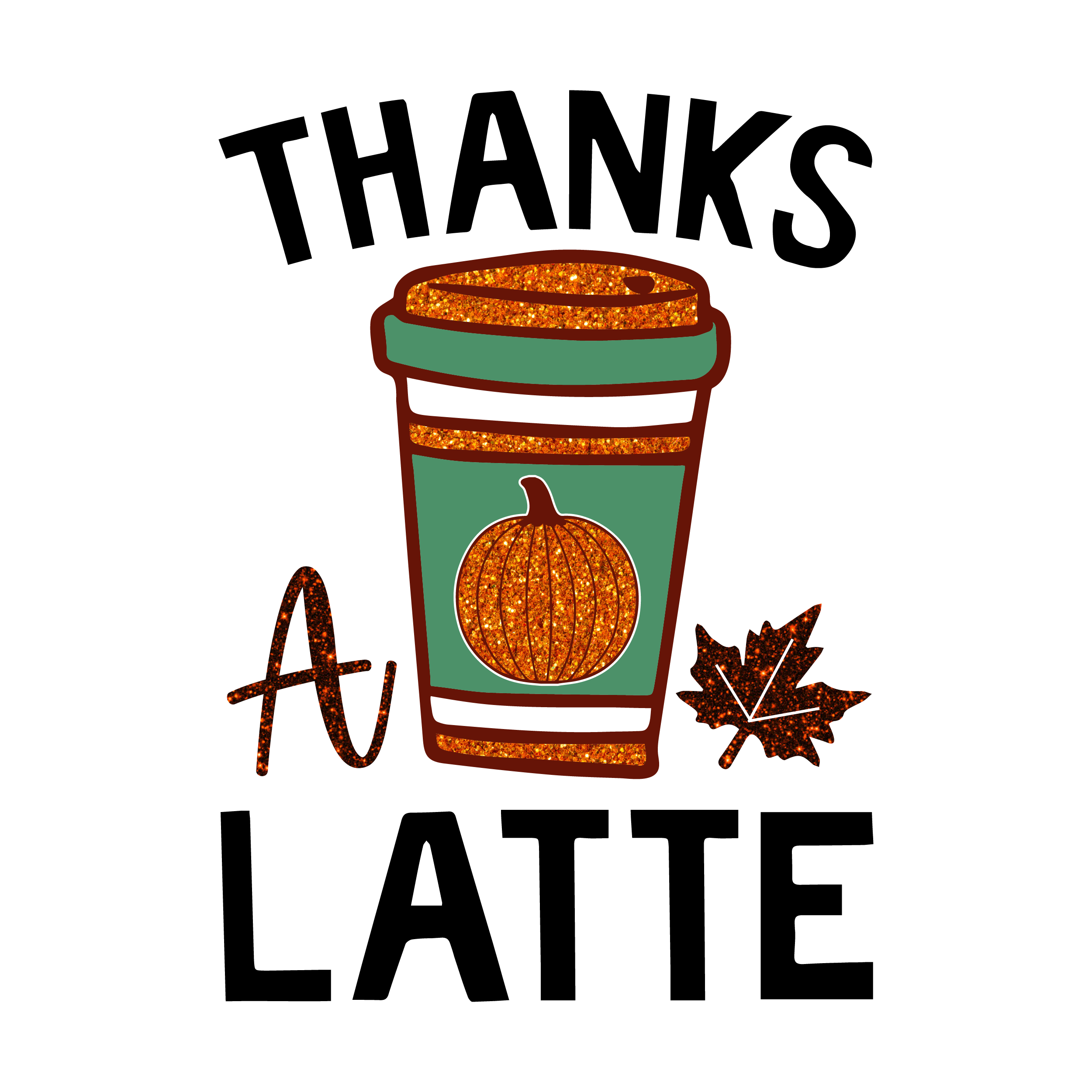 Inspirational Quote Thanks A Latte Motivational Sticker Vinyl Decal Motivation Stickers- 5" Vinyl Sticker Waterproof