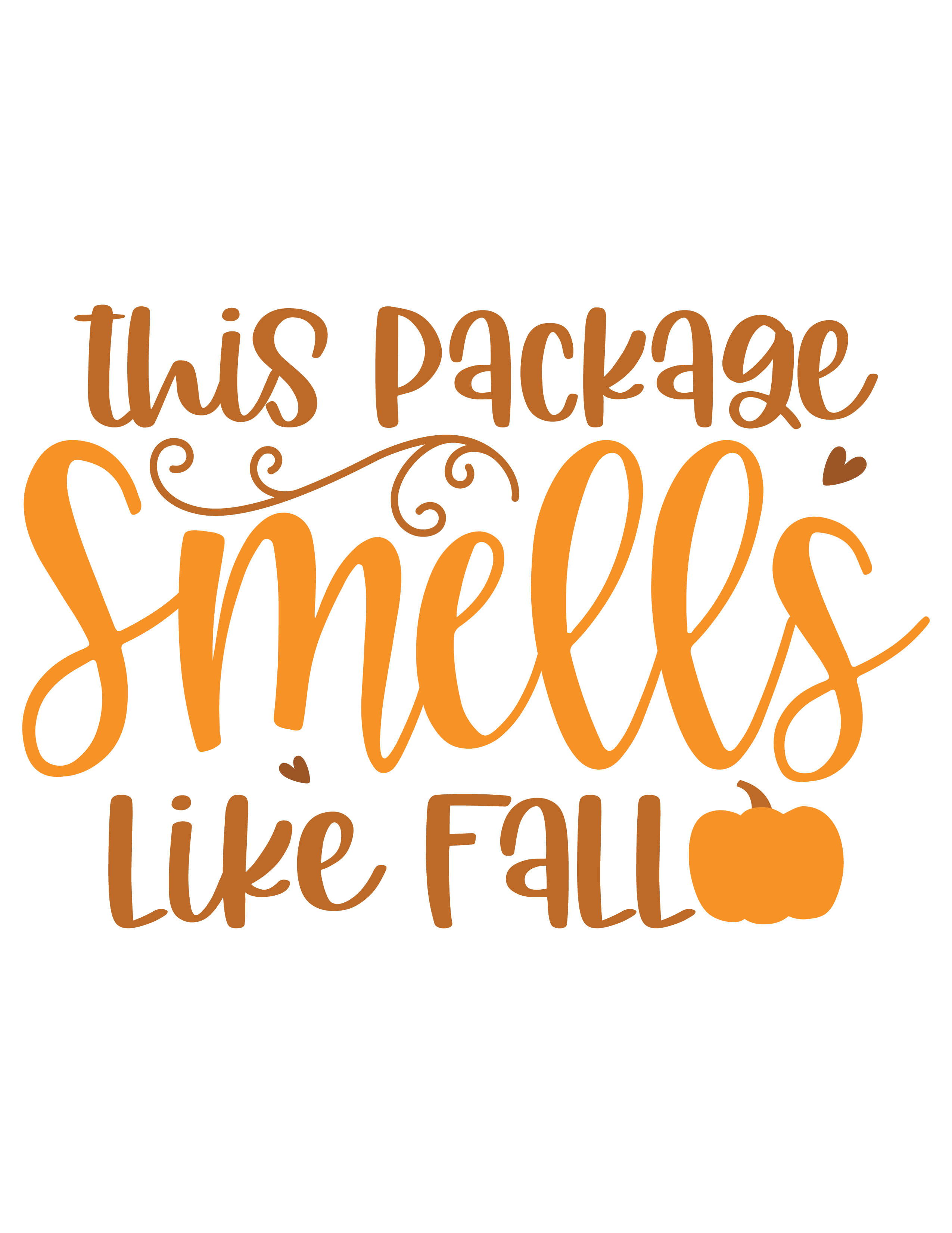 Inspirational Quote This Package Smells Like Fall Motivational Sticker Vinyl Decal Motivation Stickers- 5" Vinyl Sticker Waterproof
