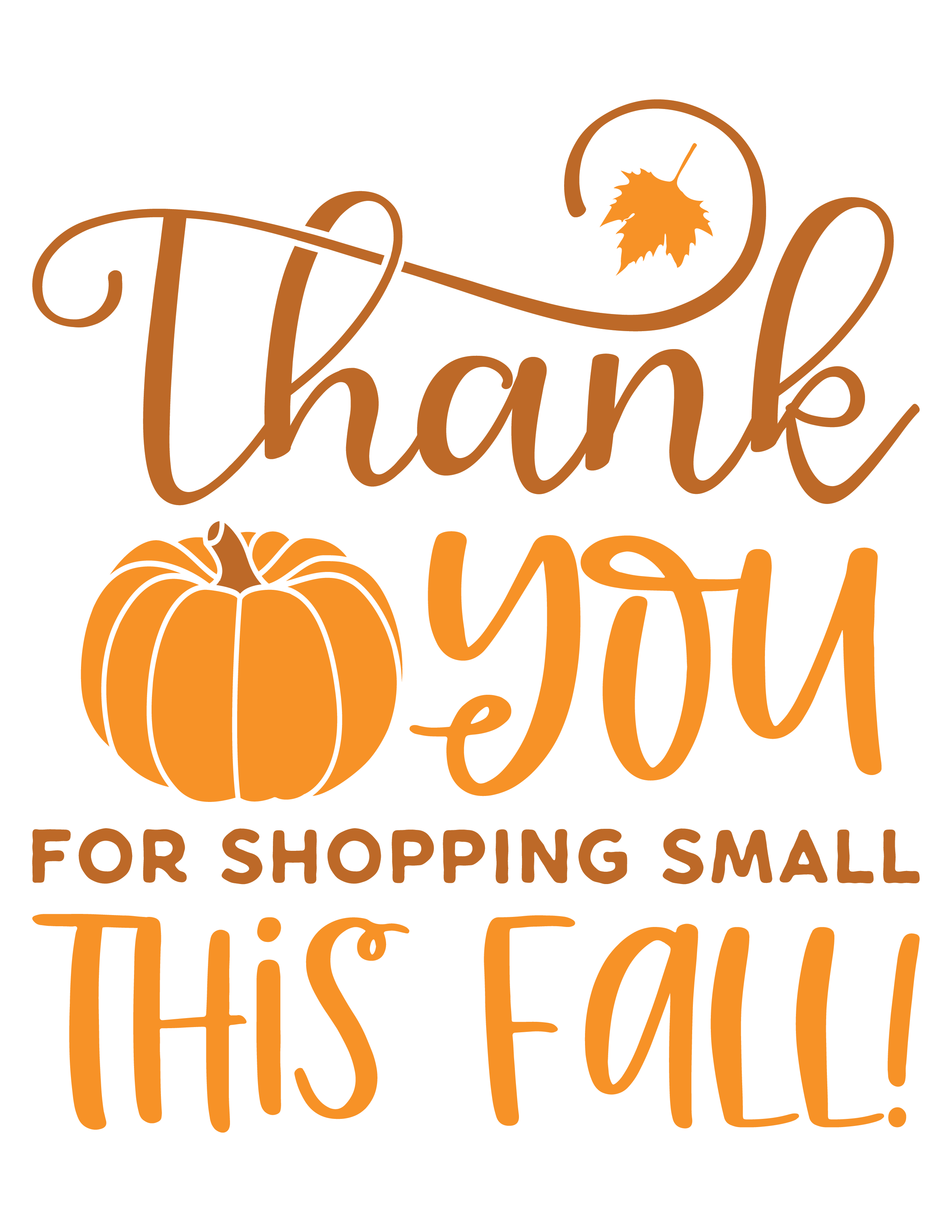 Inspirational Quote Thank You For Shopping Small This Fall! Motivational Sticker Vinyl Decal Motivation Stickers- 5" Vinyl Sticker Waterproof