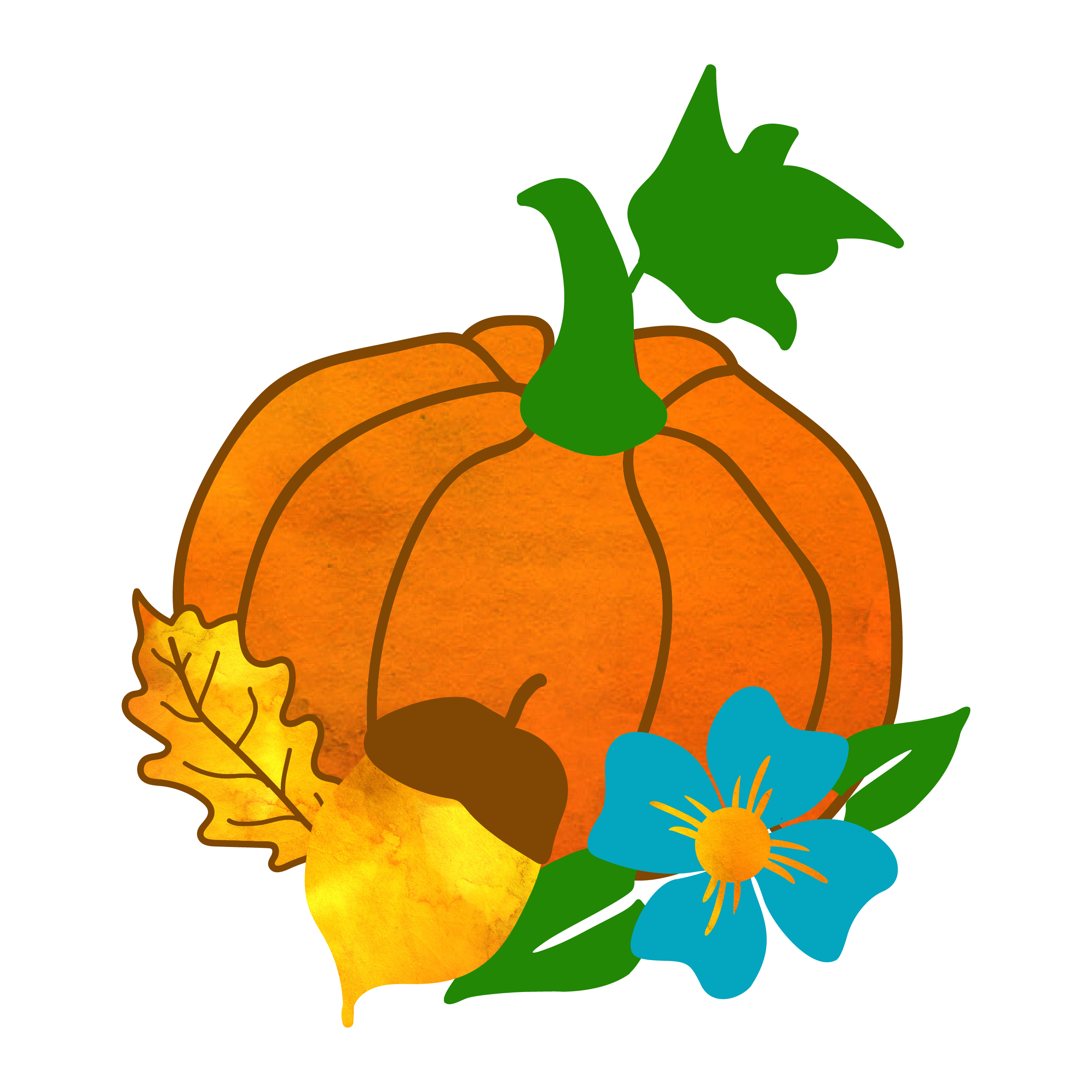 Inspirational Quote Pumpkin Flowers Motivational Sticker Vinyl Decal Motivation Stickers- 5" Vinyl Sticker Waterproof