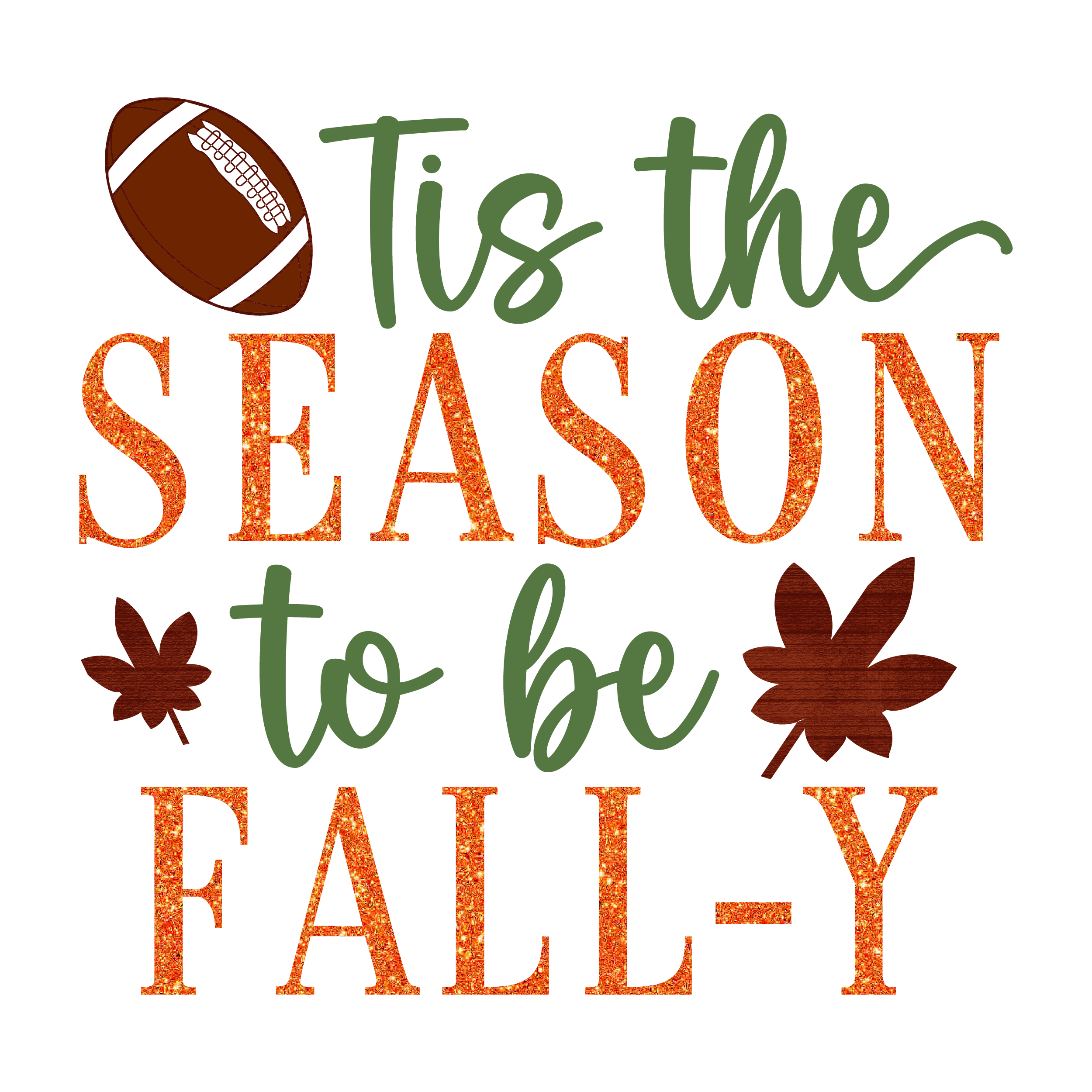 Inspirational Quote Tis The Season To Be Fall-Y Motivational Sticker Vinyl Decal Motivation Stickers- 5" Vinyl Sticker Waterproof