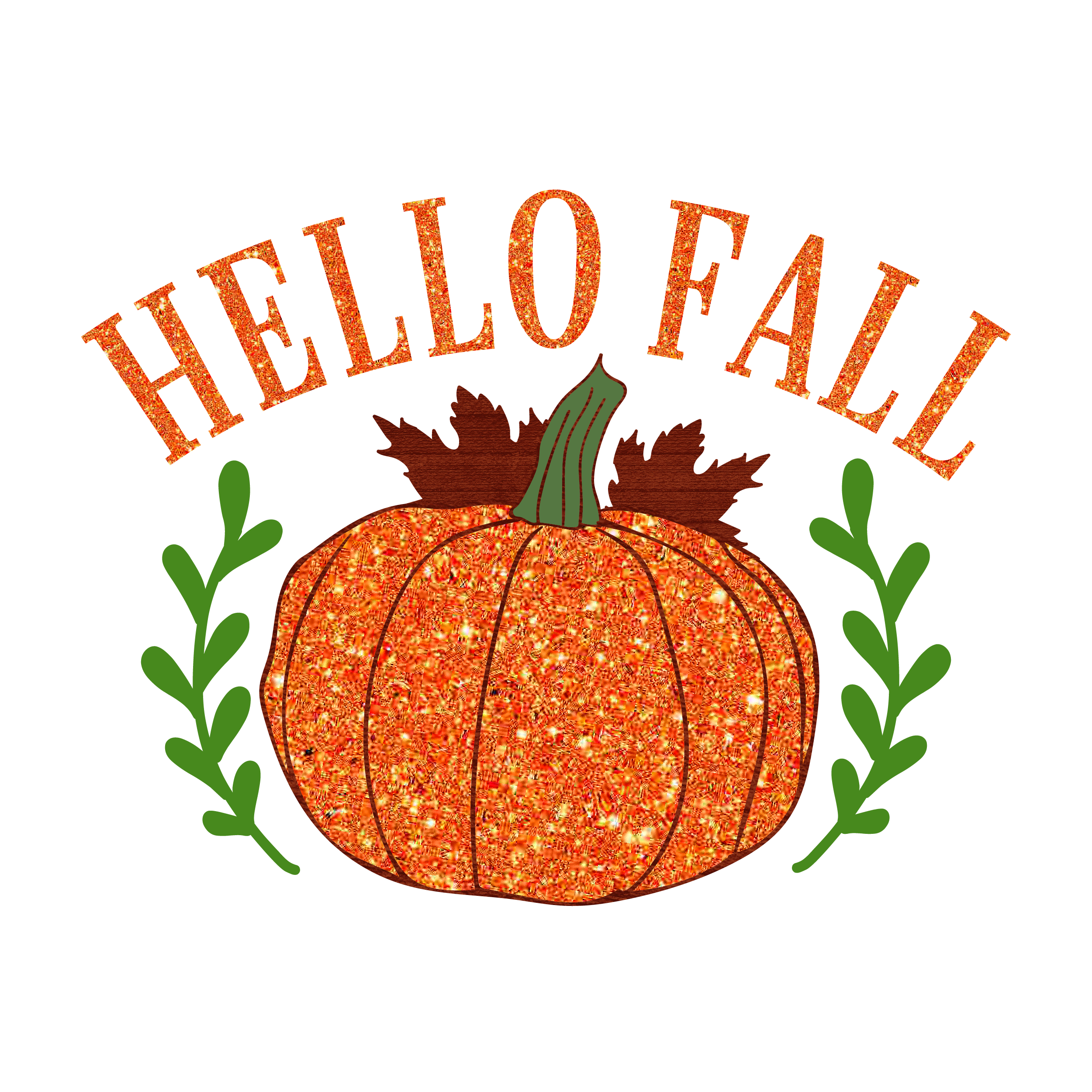 Inspirational Quote Hello Fall Pumpkin Flower Motivational Sticker Vinyl Decal Motivation Stickers- 5" Vinyl Sticker Waterproof