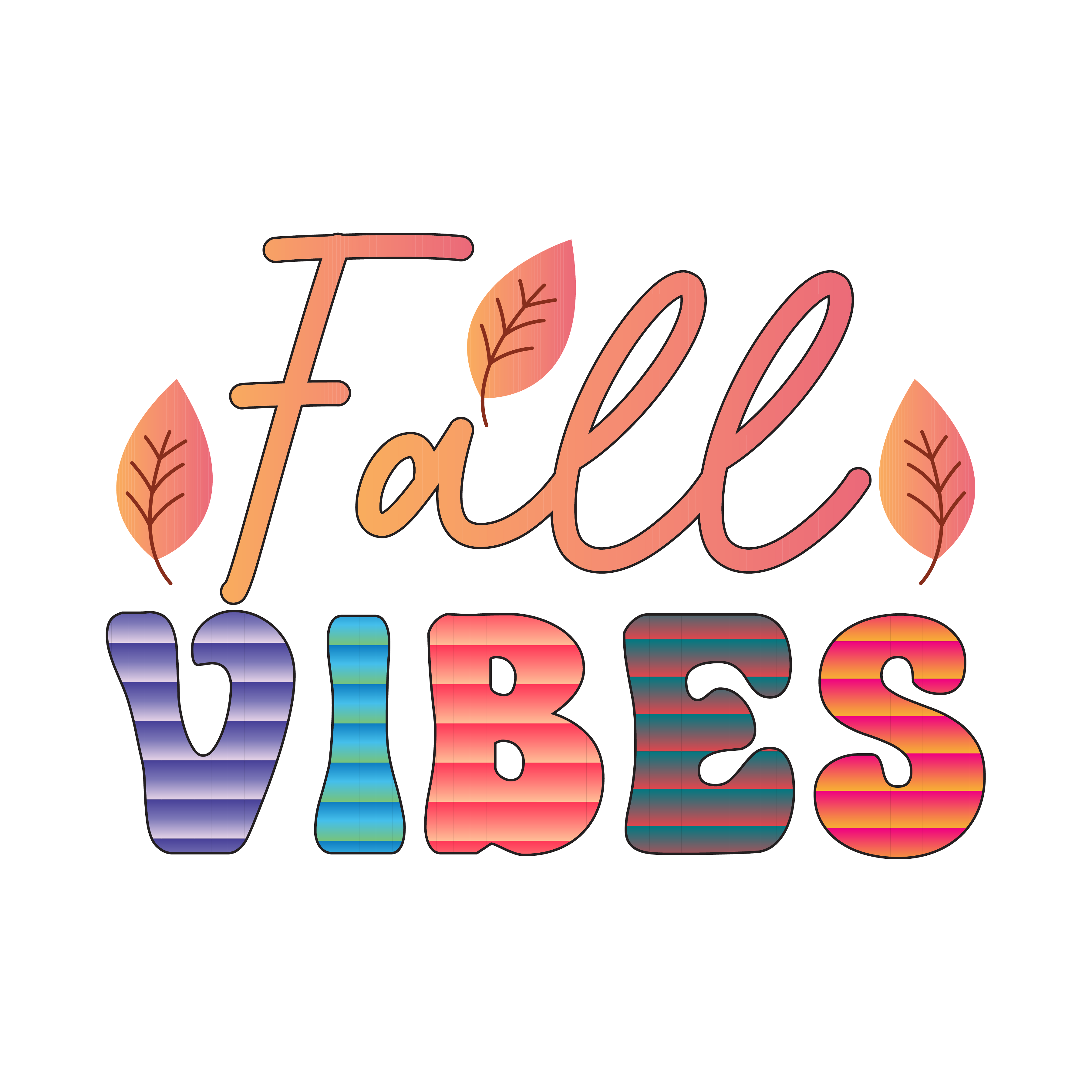 Inspirational Quote Fall Vibes Pretty Motivational Sticker Vinyl Decal Motivation Stickers- 5" Vinyl Sticker Waterproof