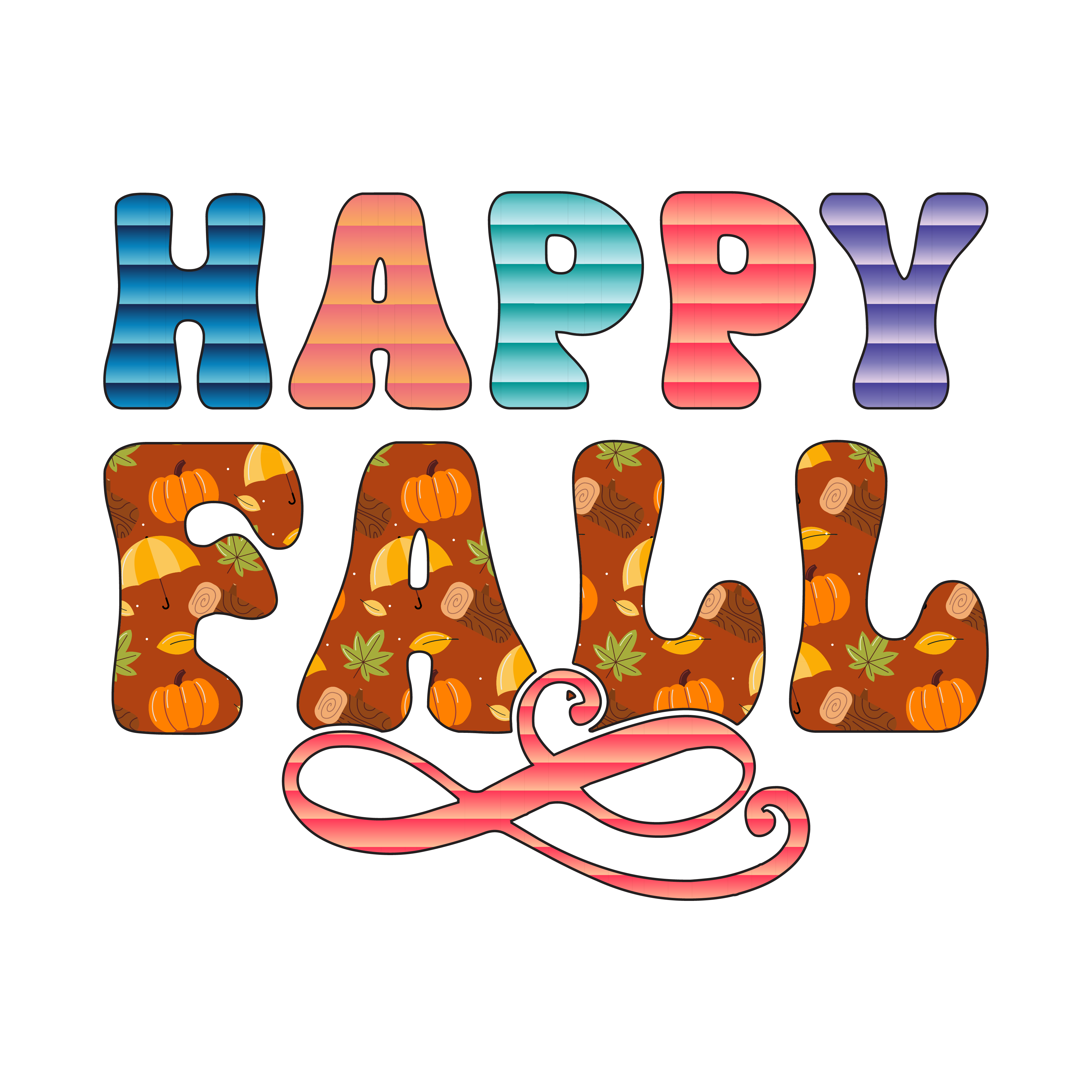 Inspirational Quote Happy Fall Pretty Gift Motivational Sticker Vinyl Decal Motivation Stickers- 5" Vinyl Sticker Waterproof