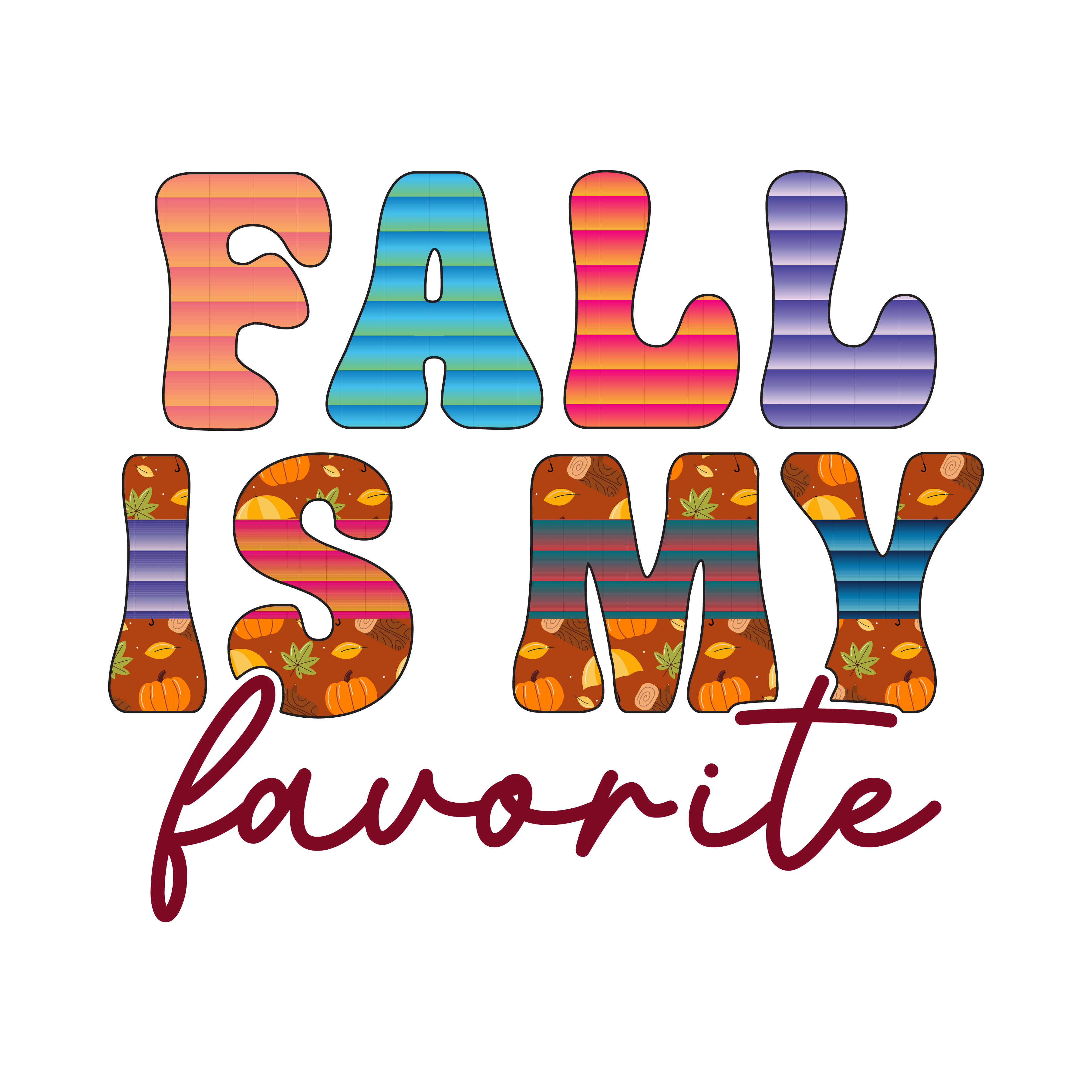 Inspirational Quote Fall Is My Favorite Amazing Gift Motivational Sticker Vinyl Decal Motivation Stickers- 5" Vinyl Sticker Waterproof