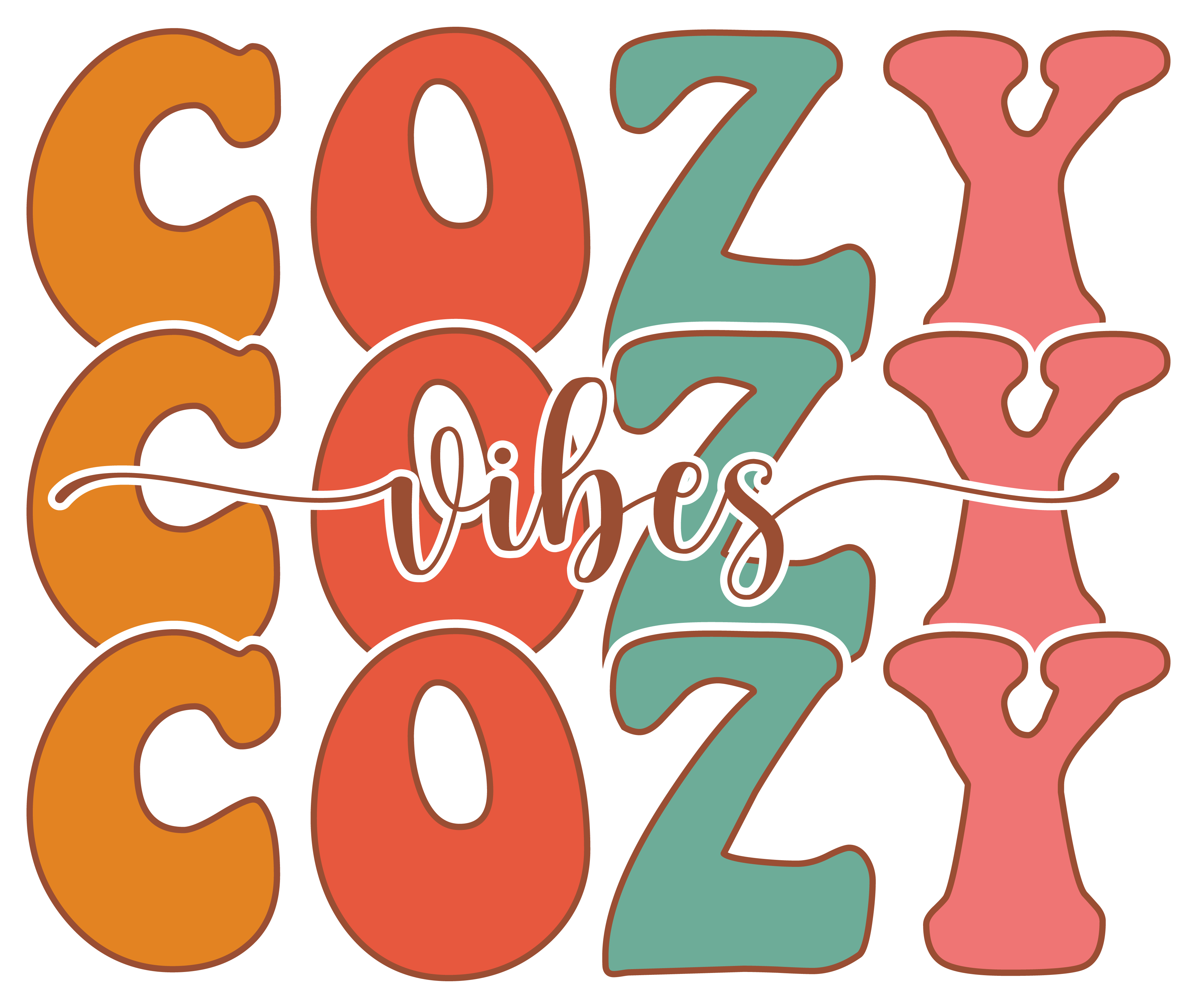 Inspirational Quote Cozy Vibes Motivational Sticker Vinyl Decal Motivation Stickers- 5" Vinyl Sticker Waterproof