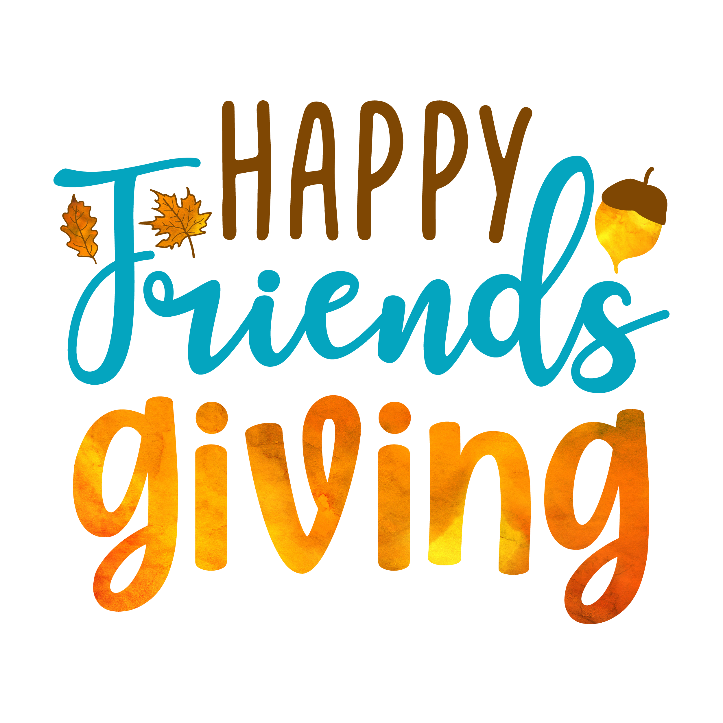 Inspirational Quote Happy Friends Giving Motivational Sticker Vinyl Decal Motivation Stickers- 5" Vinyl Sticker Waterproof