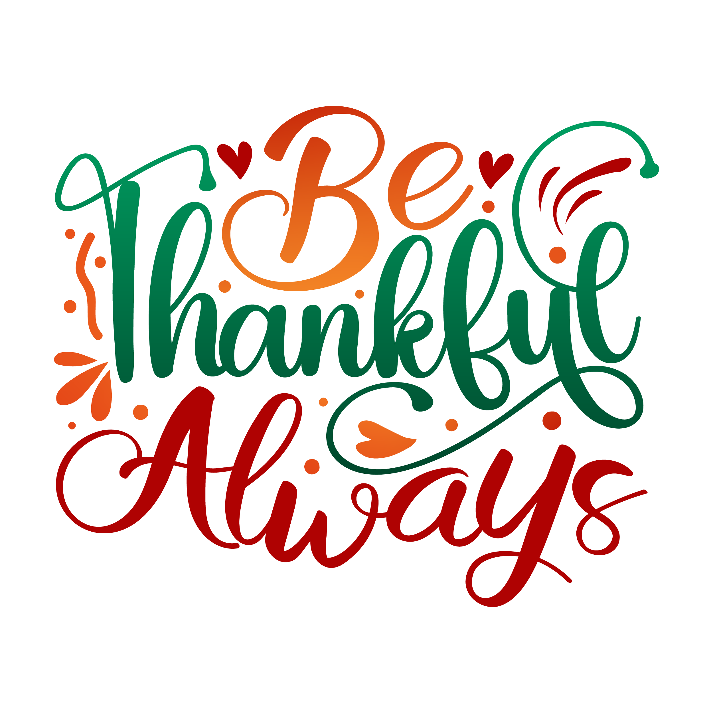 Inspirational Quote Be Thankful Always Pretty Gift Motivational Sticker Vinyl Decal Motivation Stickers- 5" Vinyl Sticker Waterproof