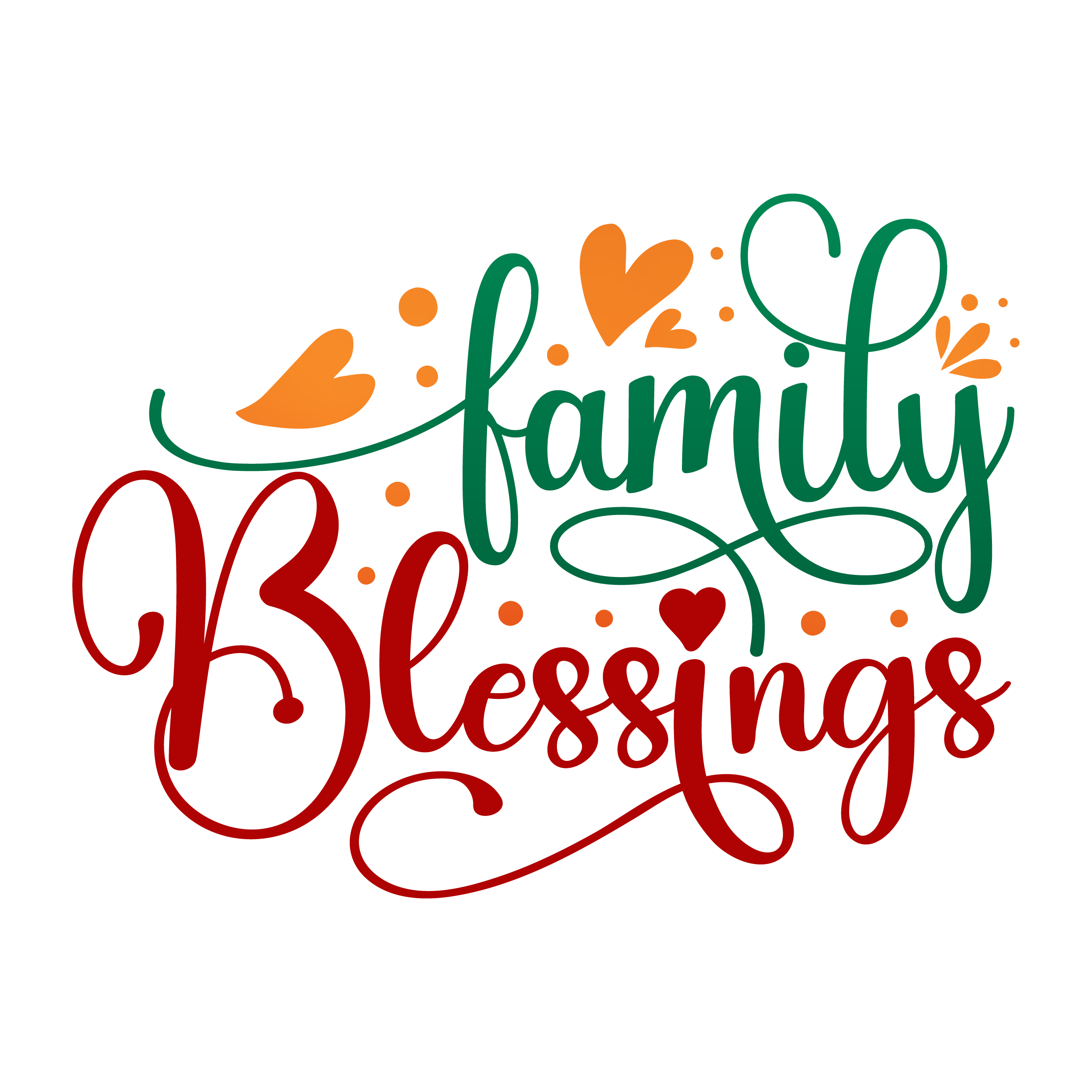 Inspirational Quote Family Blessings Motivational Sticker Vinyl Decal Motivation Stickers- 5" Vinyl Sticker Waterproof