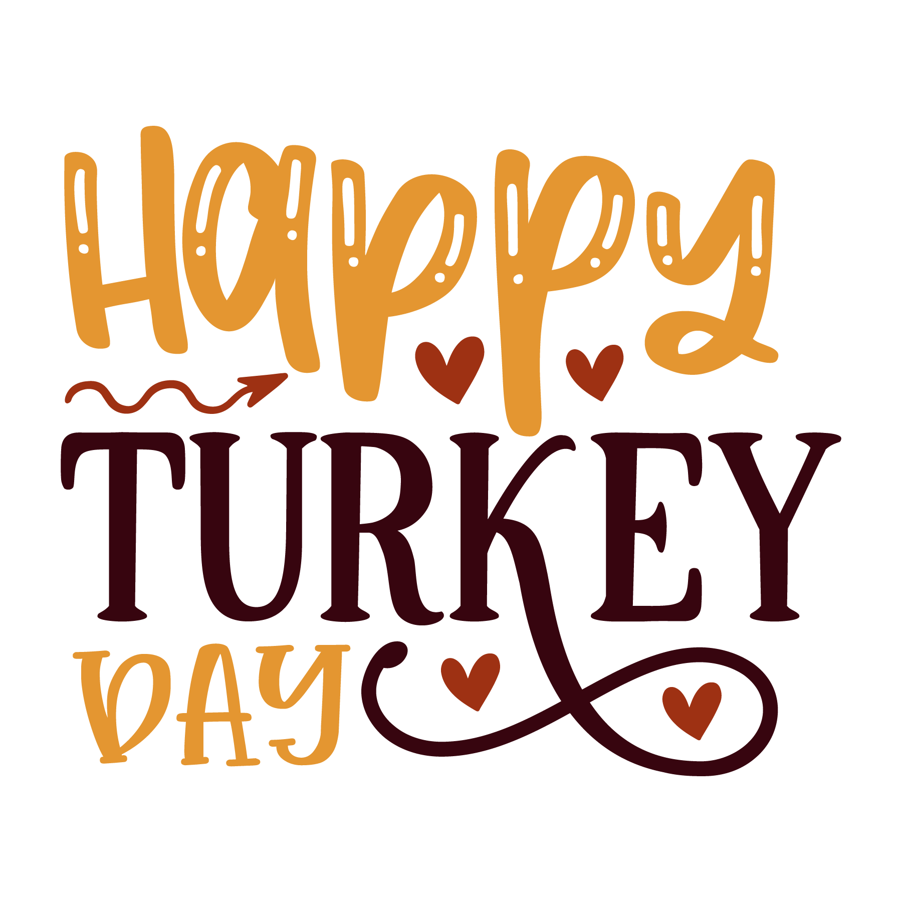 Inspirational Quote Happy Turkey Day Beautiful Motivational Sticker Vinyl Decal Motivation Stickers- 5" Vinyl Sticker Waterproof