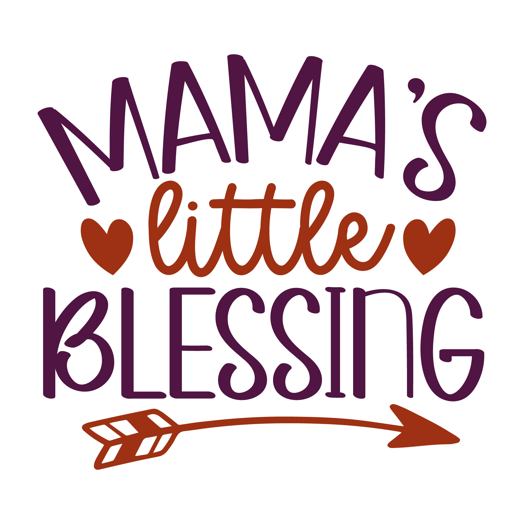 Inspirational Quote Mama's Little Blessing Beautiful Style Motivational Sticker Vinyl Decal Motivation Stickers- 5" Vinyl Sticker Waterproof