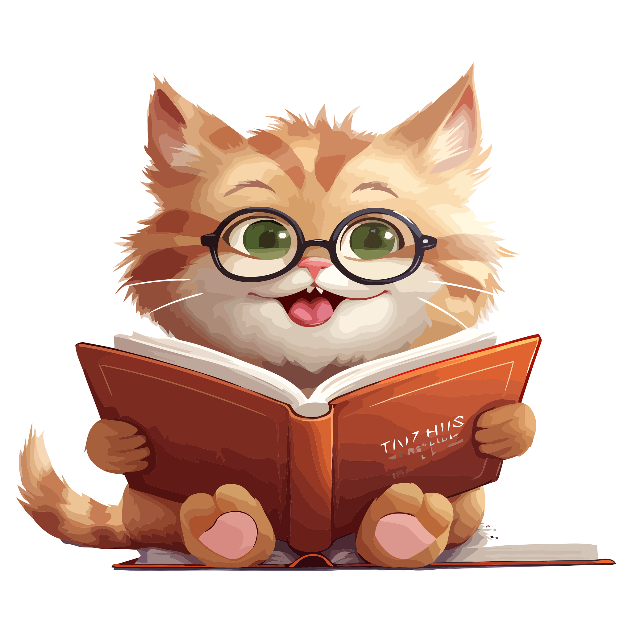 Inspirational Quote Cat Holding Brown Book Motivational Sticker Vinyl Decal Motivation Stickers- 5" Vinyl Sticker Waterproof