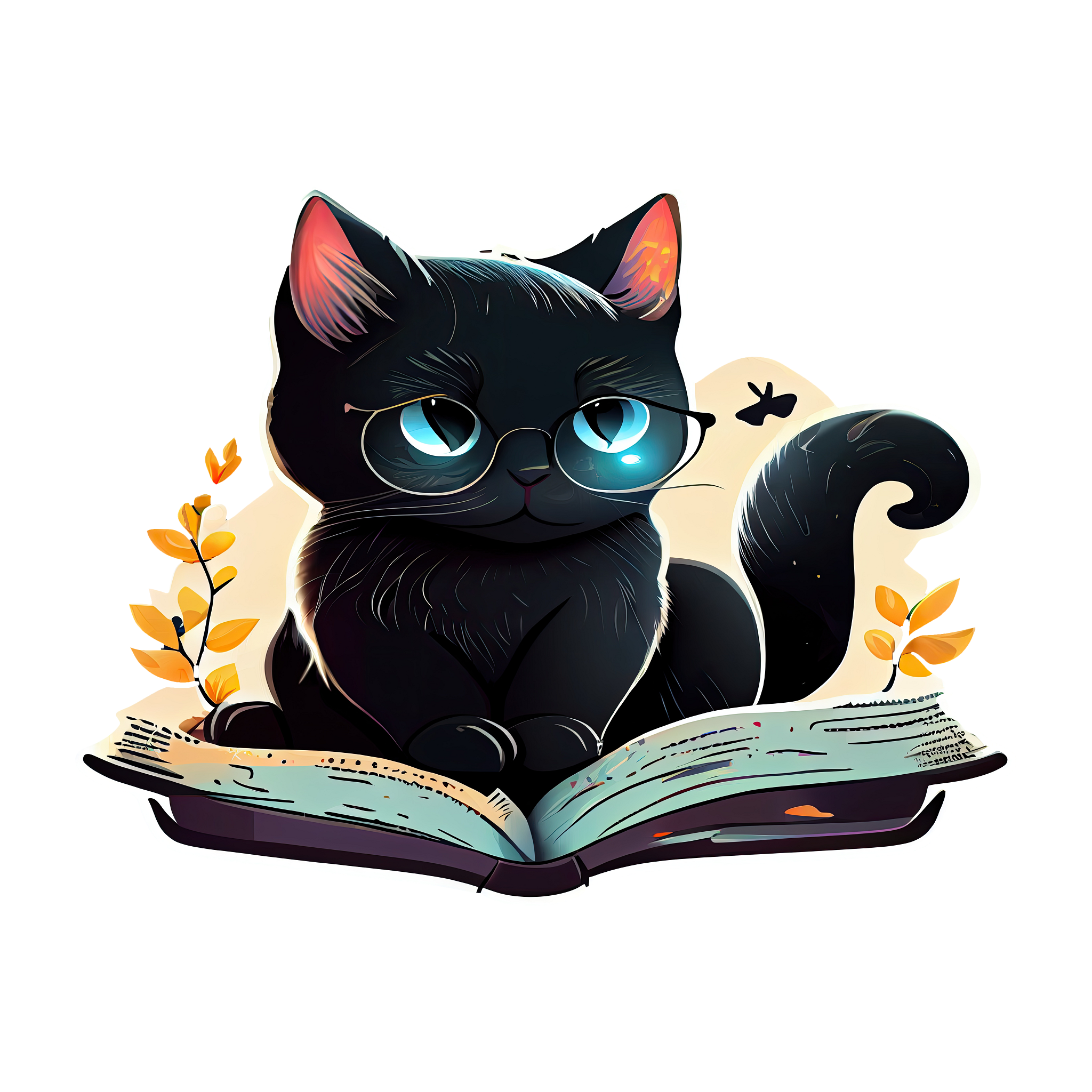 Inspirational Quote Black Cat With Beautiful Eyes Motivational Sticker Vinyl Decal Motivation Stickers- 5" Vinyl Sticker Waterproof