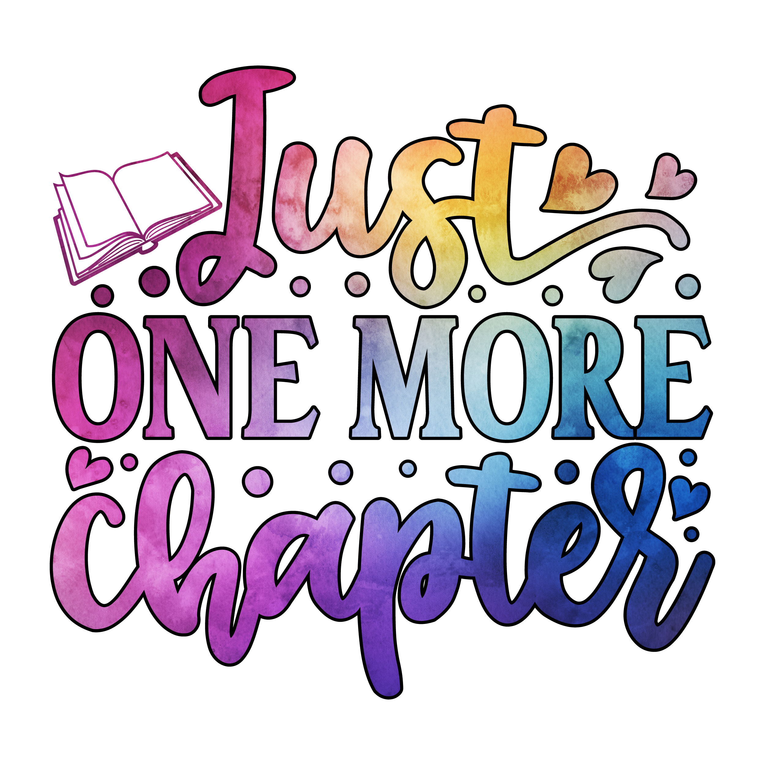 Inspirational Quote Just One More Chapter Motivational Sticker Vinyl Decal Motivation Stickers- 5" Vinyl Sticker Waterproof