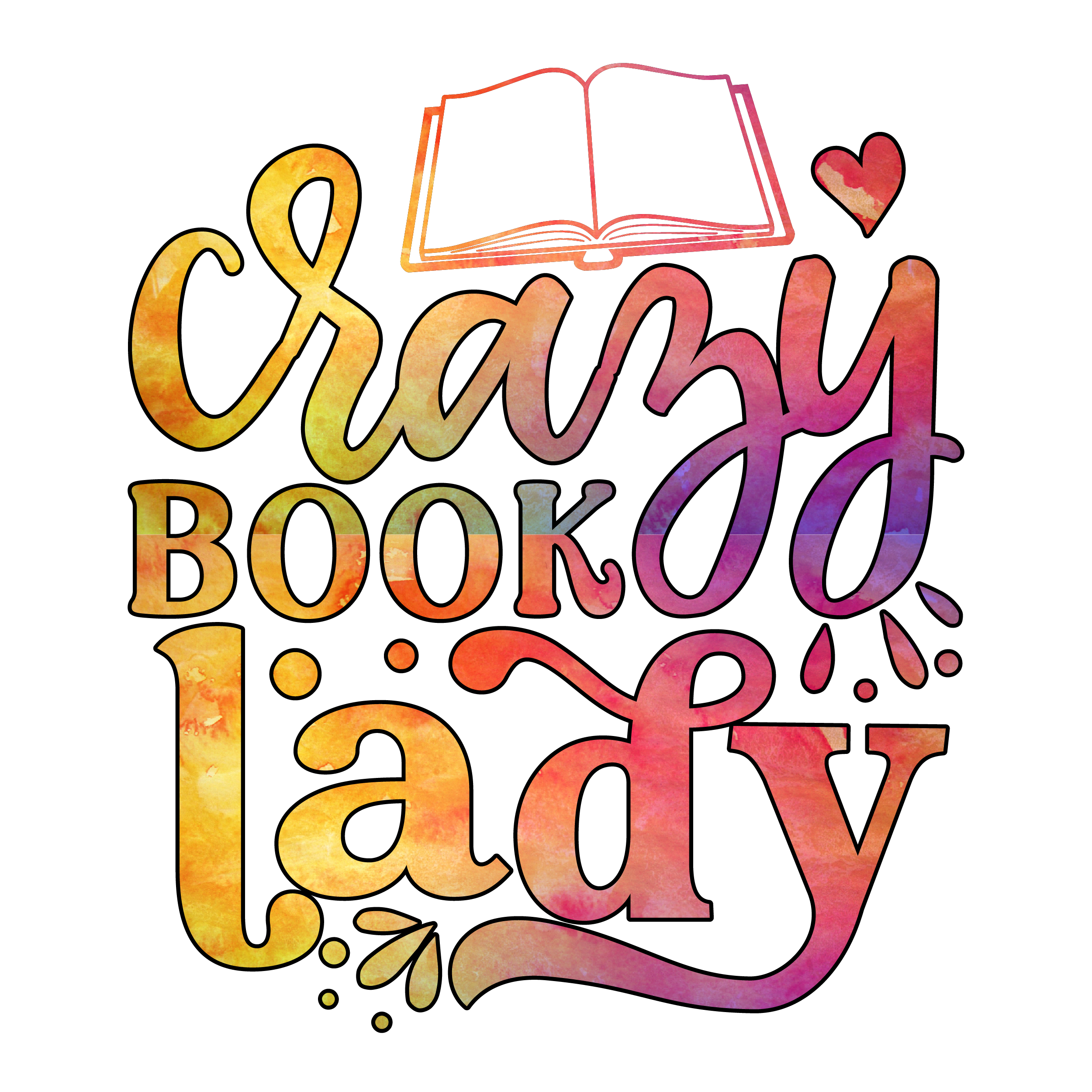 Inspirational Quote Crazy Book Lady Motivational Sticker Vinyl Decal Motivation Stickers- 5" Vinyl Sticker Waterproof