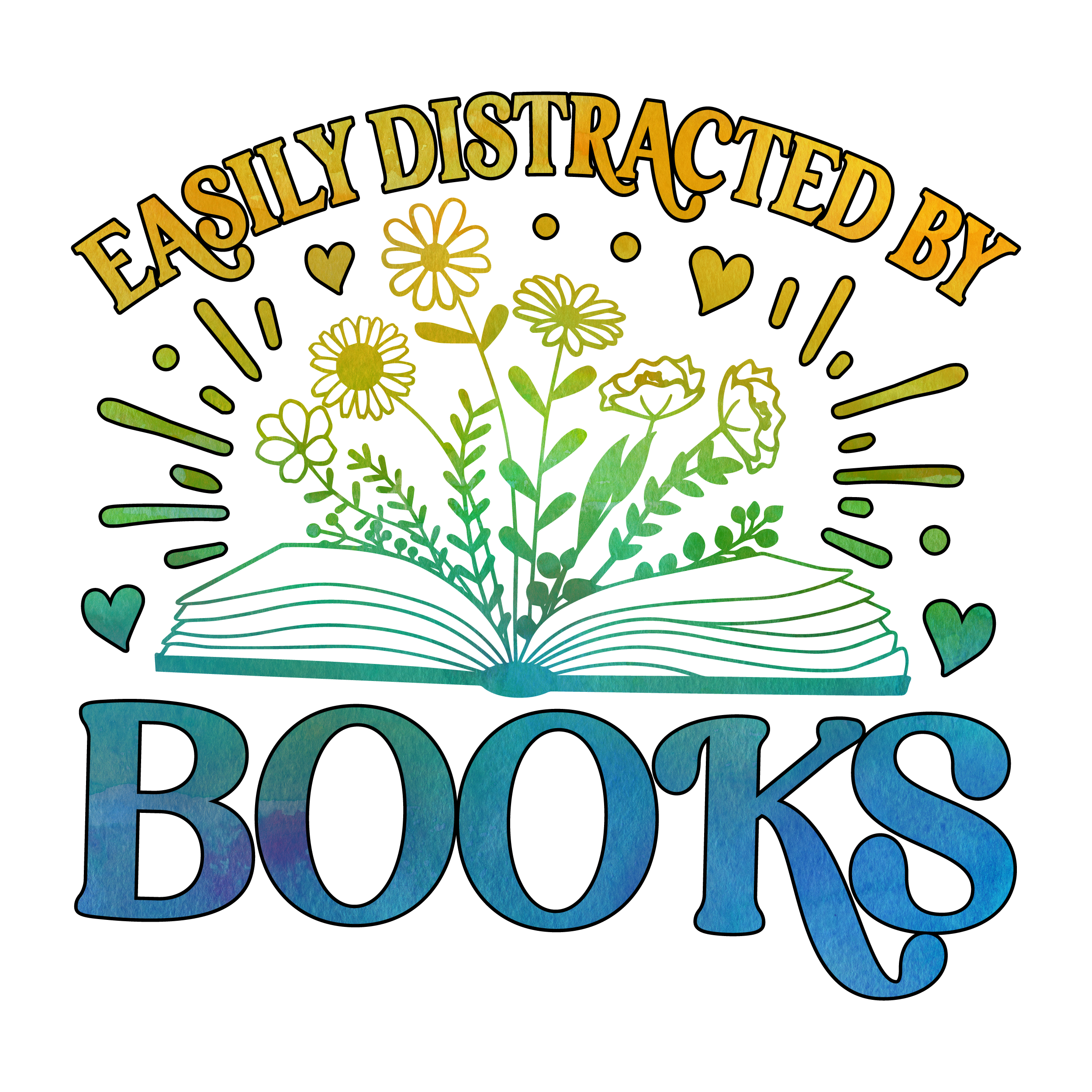 Inspirational Quote Easily Distracted By Books Motivational Sticker Vinyl Decal Motivation Stickers- 5" Vinyl Sticker Waterproof