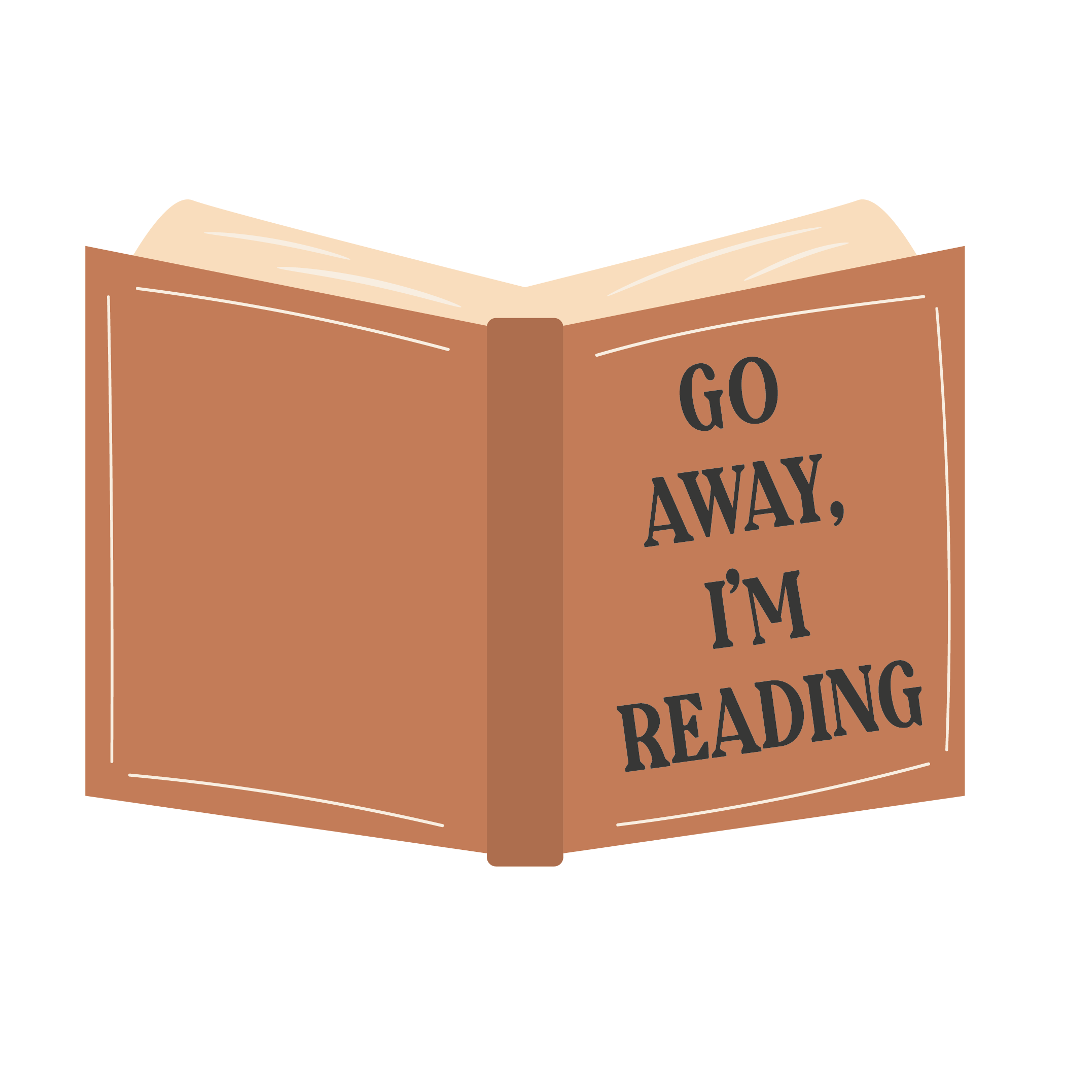 Inspirational Quote Go Away I'm Reading Motivational Sticker Vinyl Decal Motivation Stickers- 5" Vinyl Sticker Waterproof