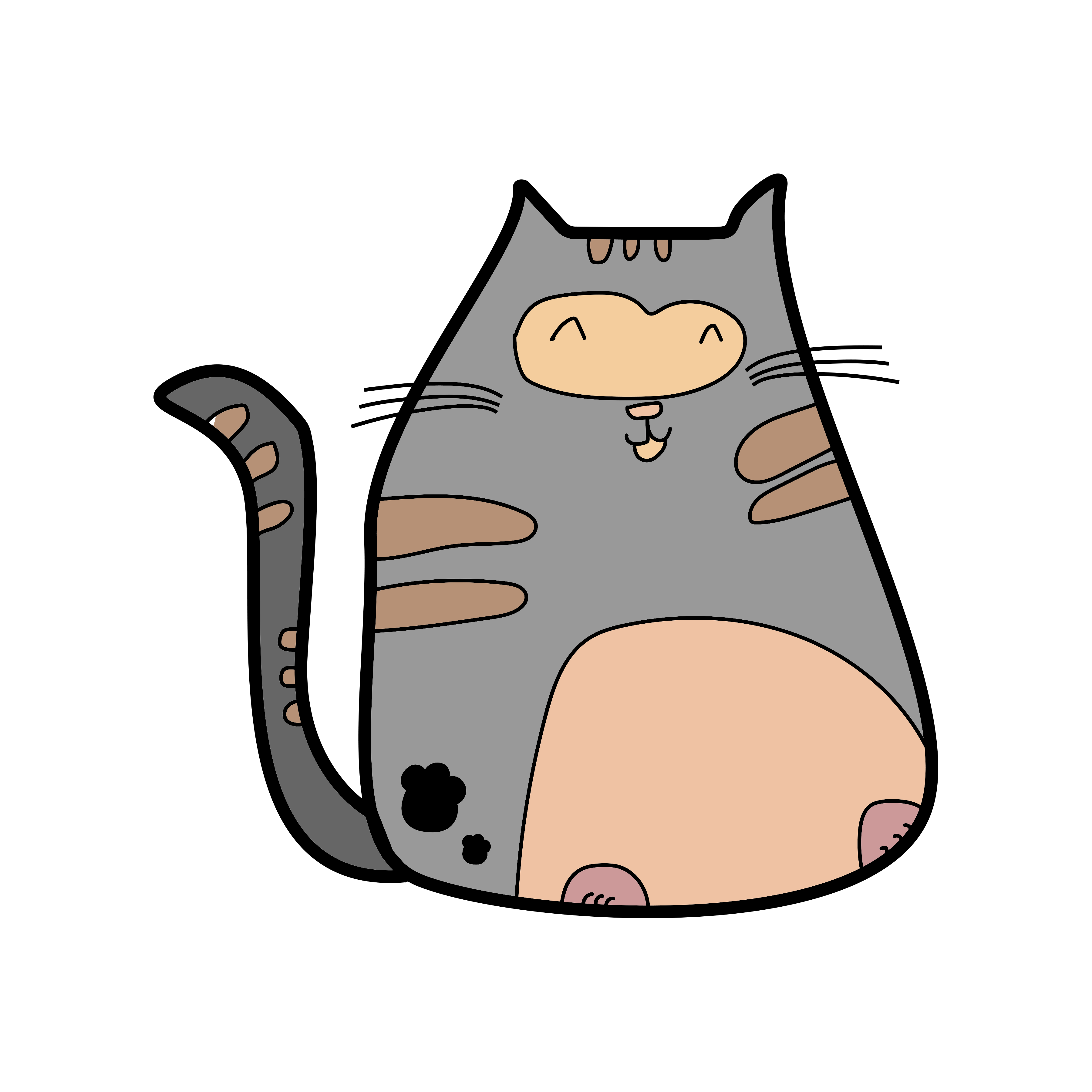 Inspirational Quote "Pusheen Cat" Motivational Sticker Vinyl Decal Motivation Stickers- 5" Vinyl Sticker Waterproof